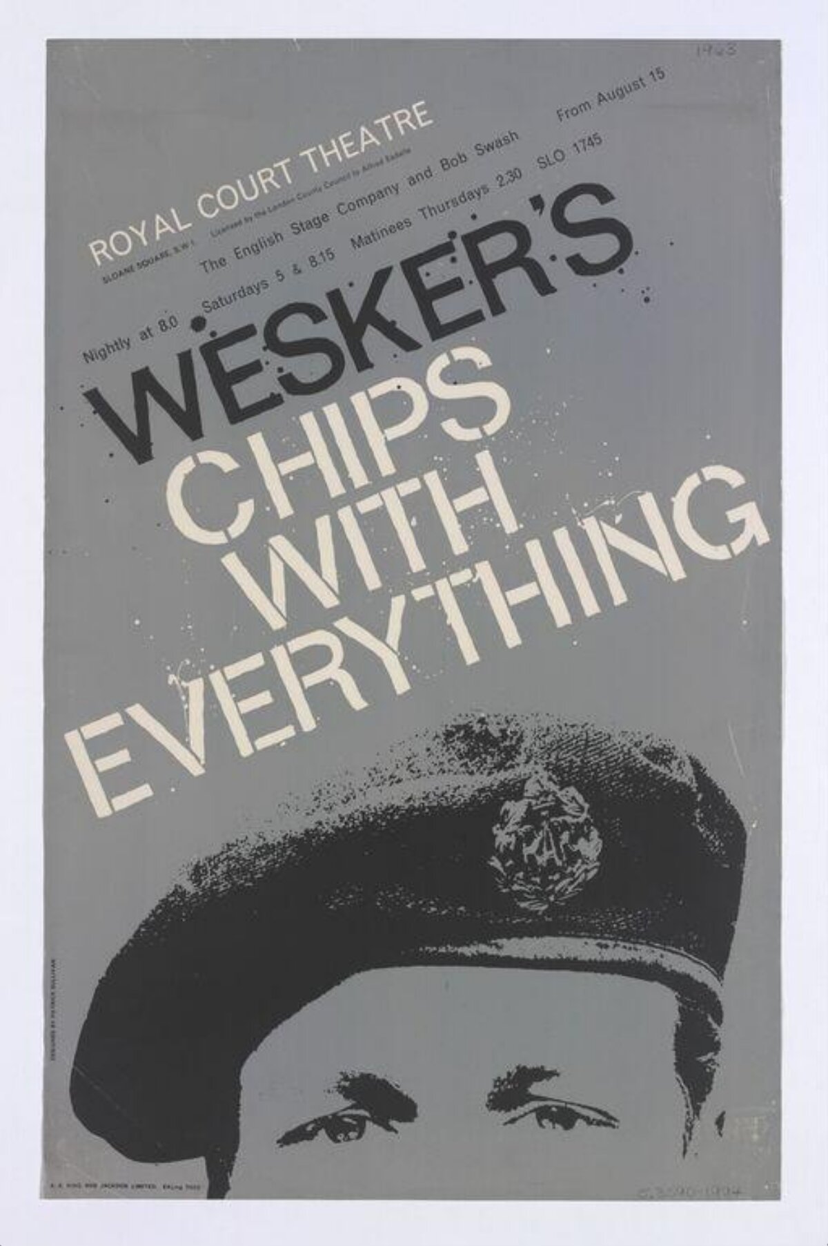 Royal Court Theatre Chips With Everything Poster
