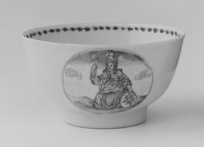 Porcelain Bowl With Painted Figure