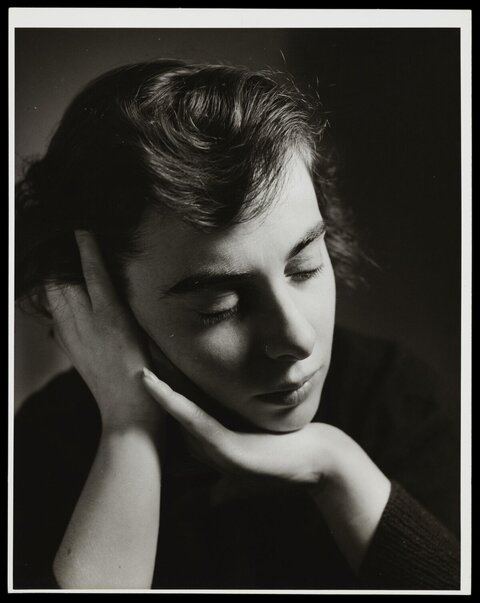 Black and White Portrait of a Woman