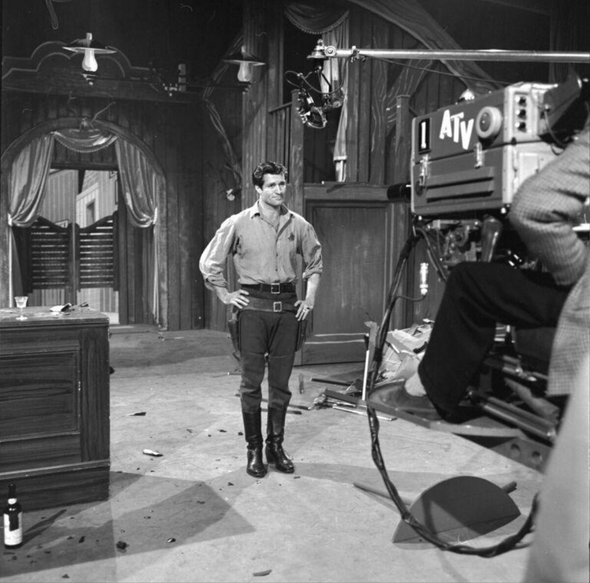Western Actor On ATV Studio Set