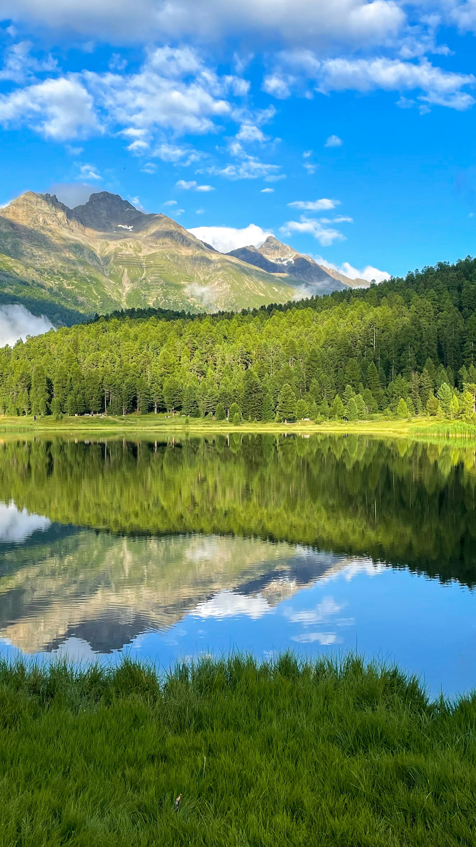 Mountain Lake Reflection Landscape