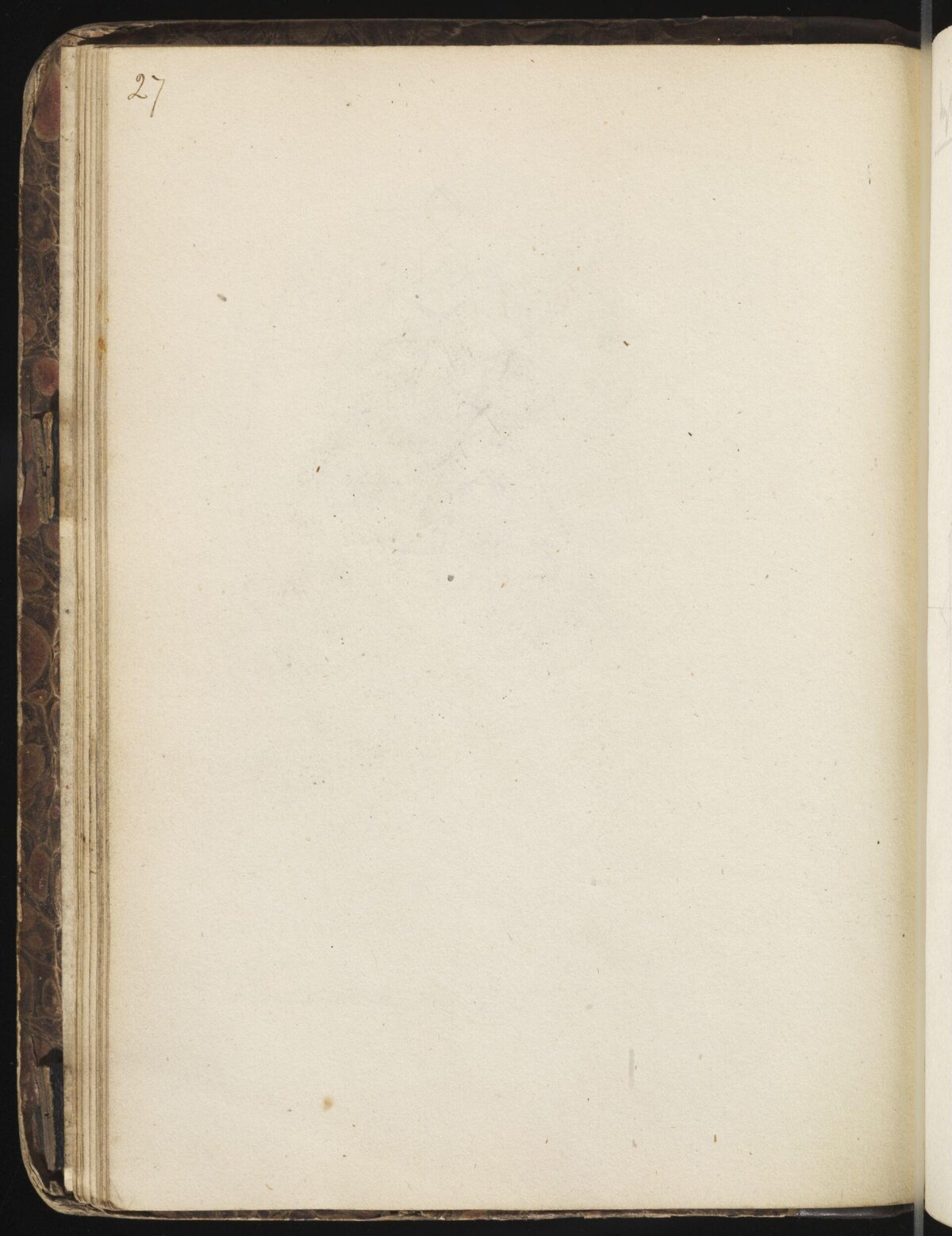 Blank Page 27 of an Old Notebook