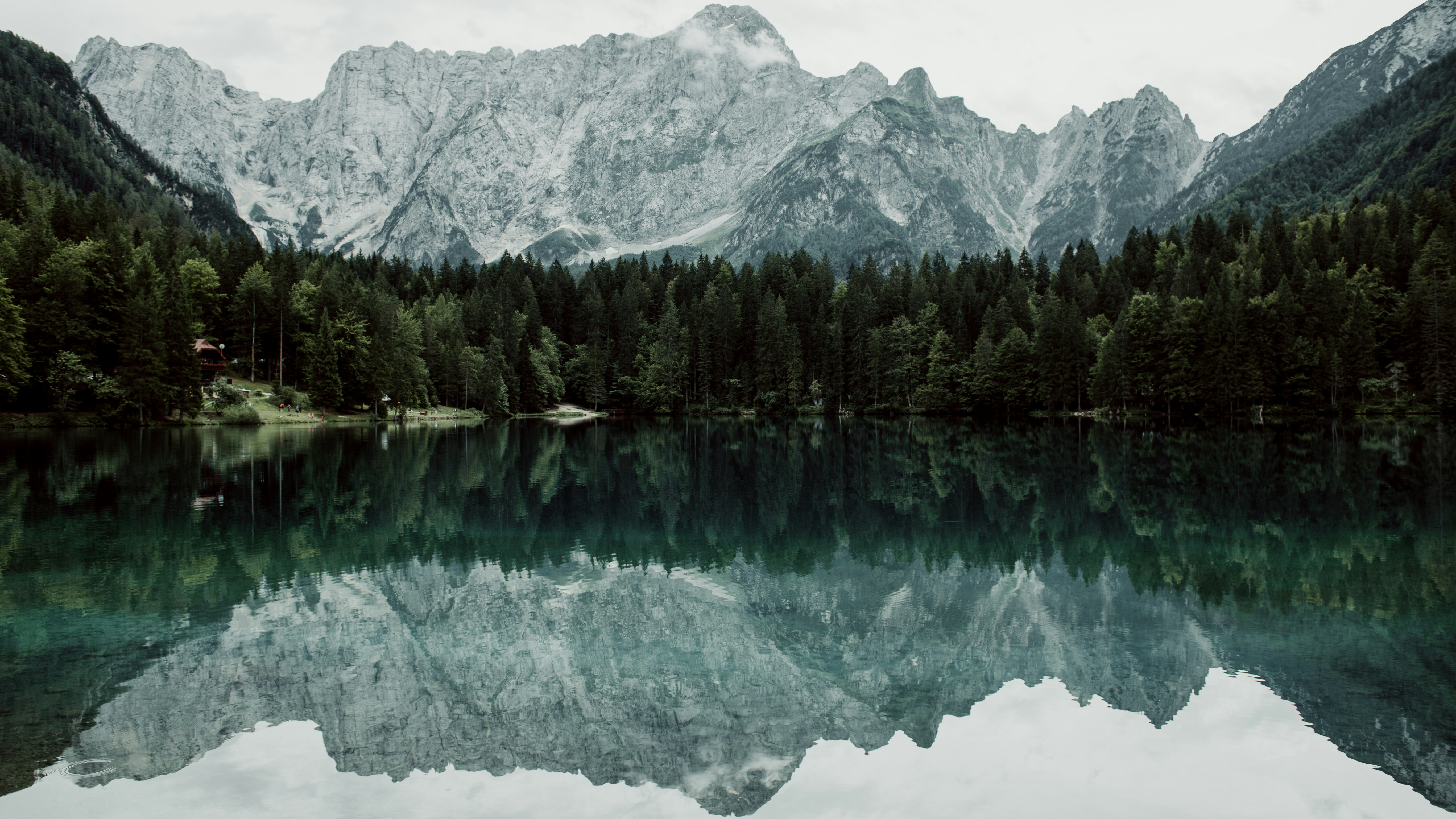 Mountain Lake Reflection Landscape