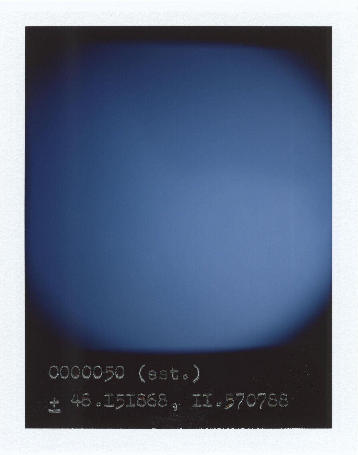 Blue Sky Gradient with Coordinate Text