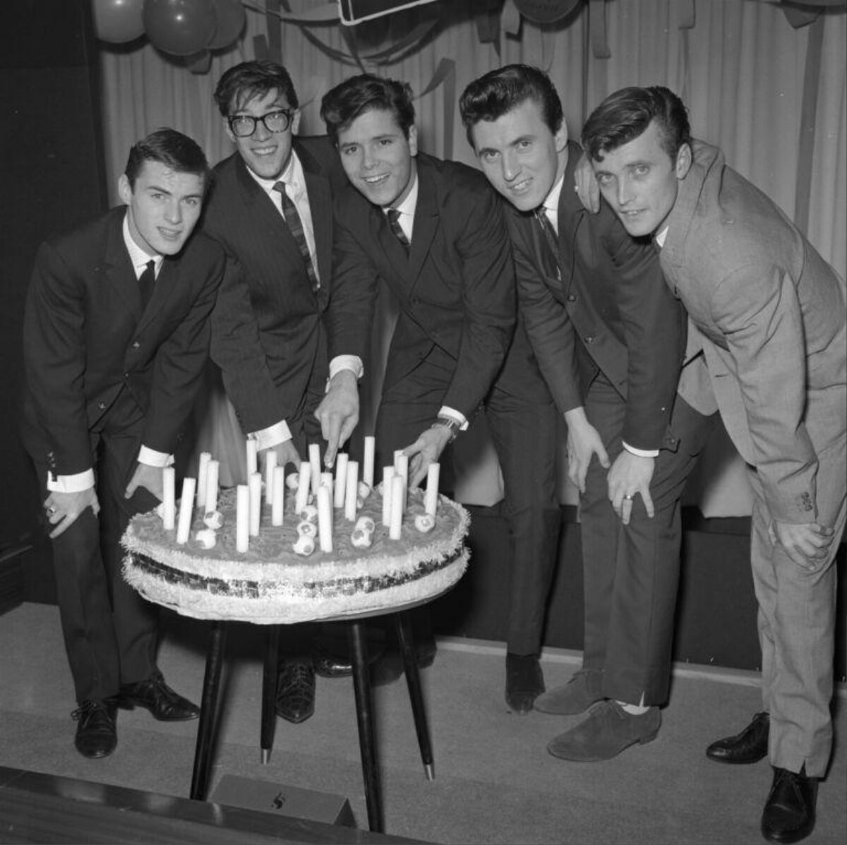 Five Men Celebrating Birthday