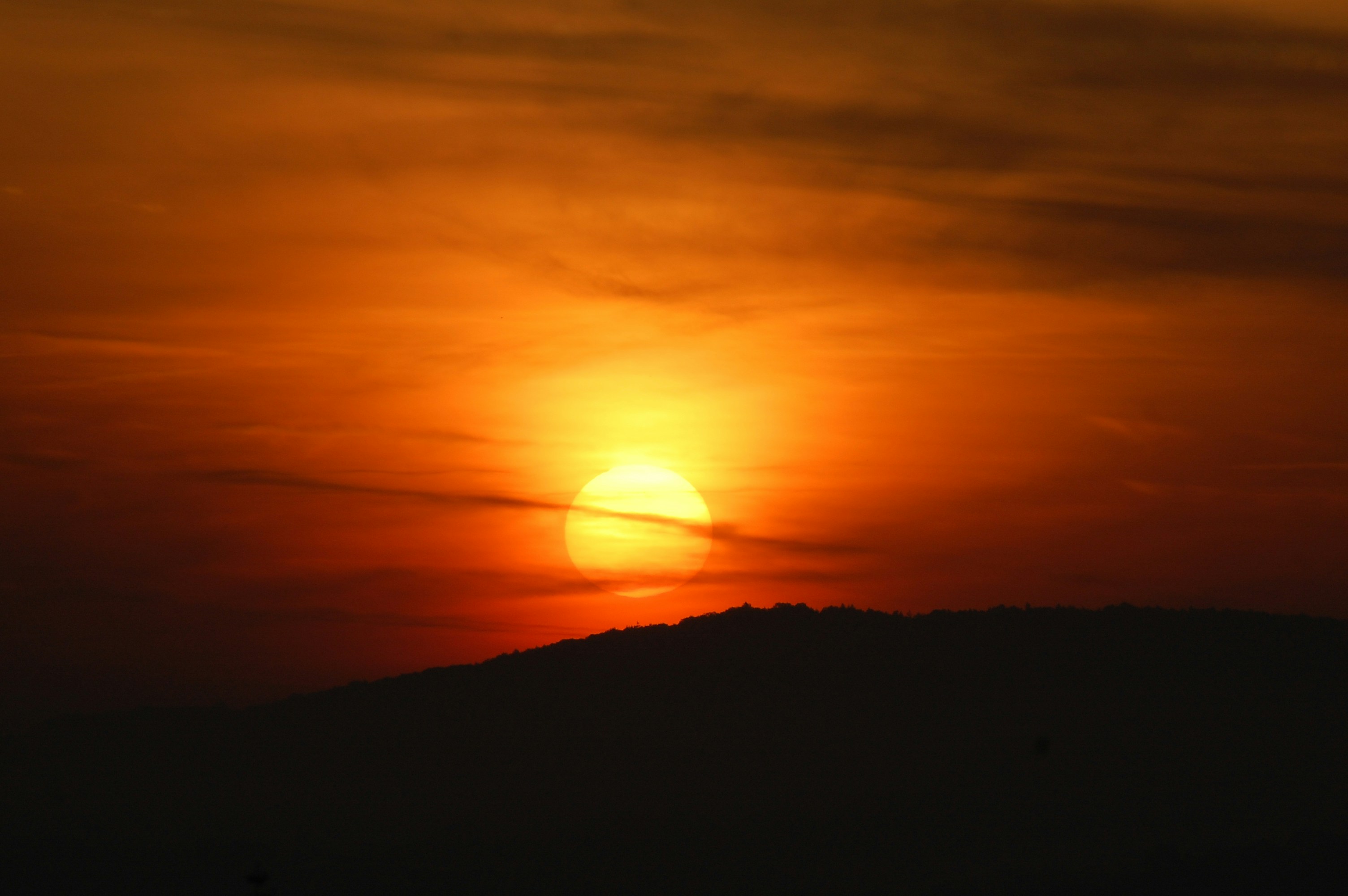 Sunset Over Mountain Ridge