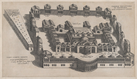 Diocletian Baths Architectural Plan