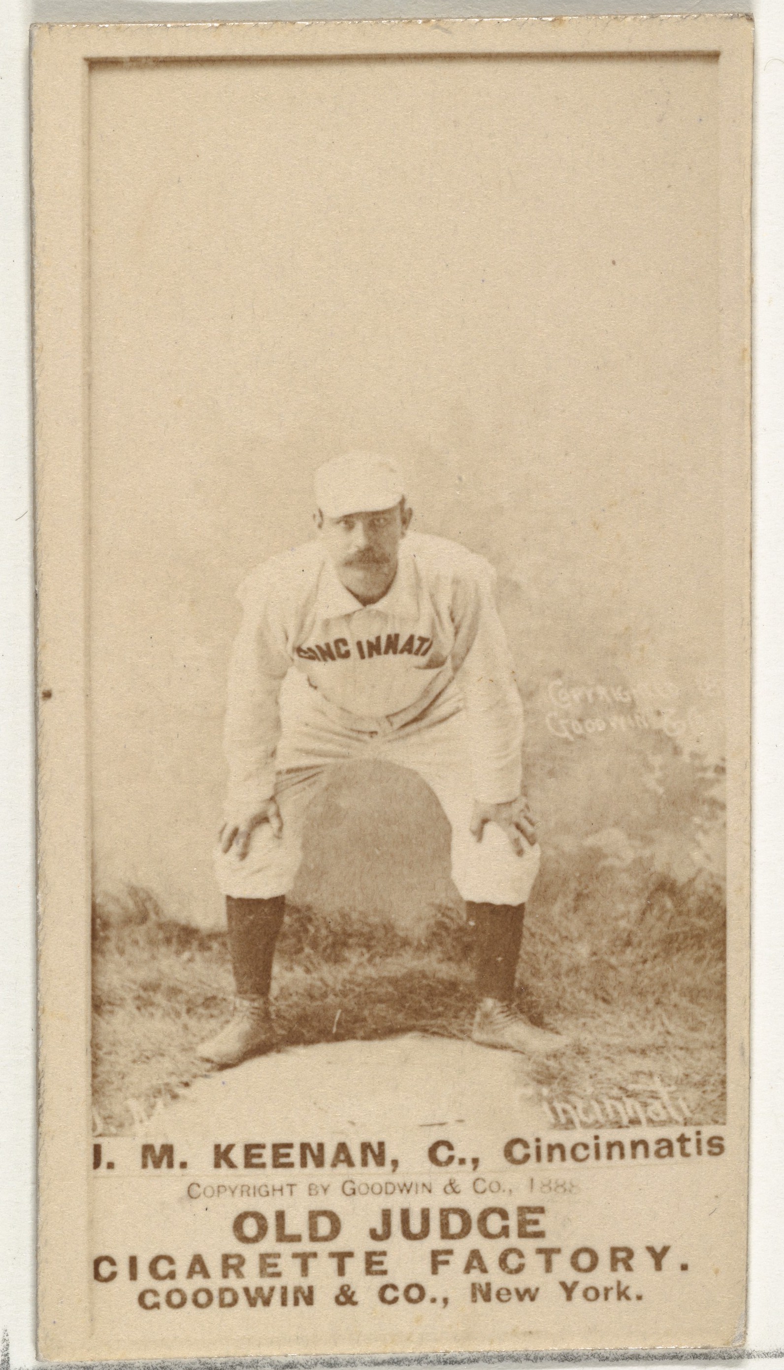 1888 Old Judge J.M. Keenan Baseball Card