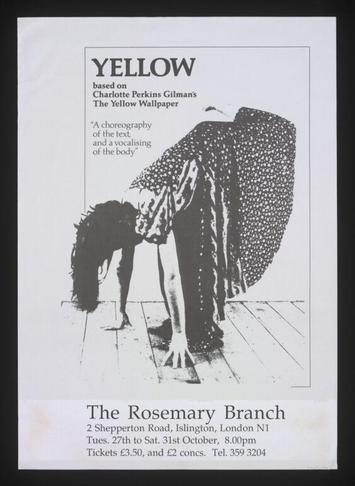 Yellow Stage Performance Poster