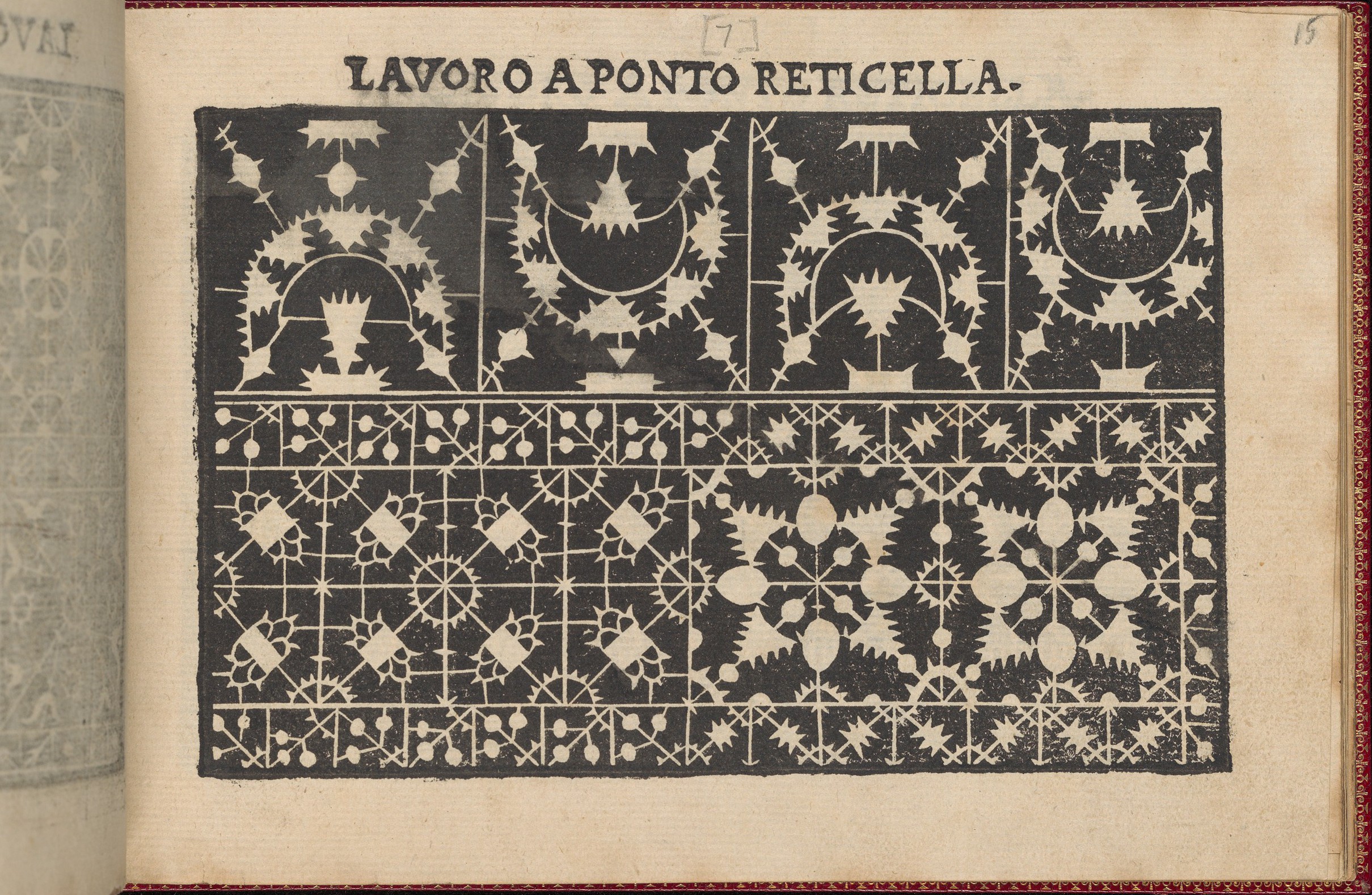 Antique Reticella Lace Pattern