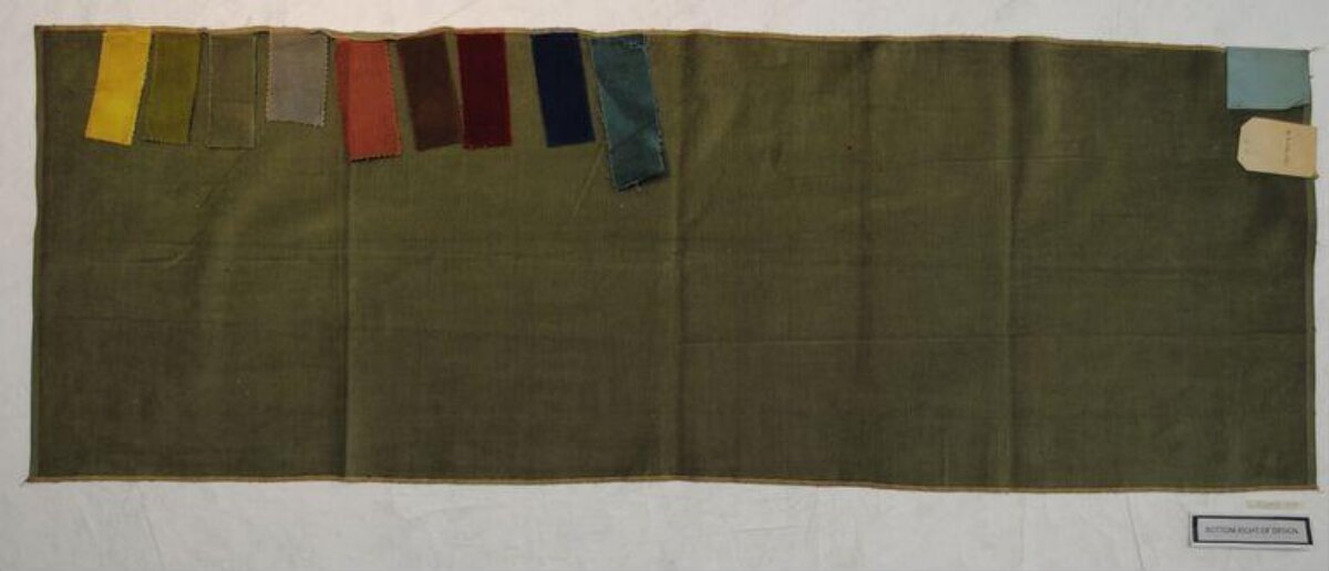 Textile Color Swatch Sample Board