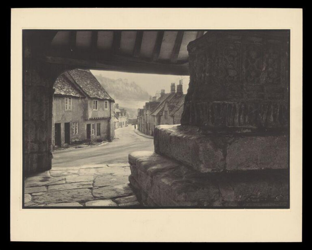 Old Village Street From Stone Arch