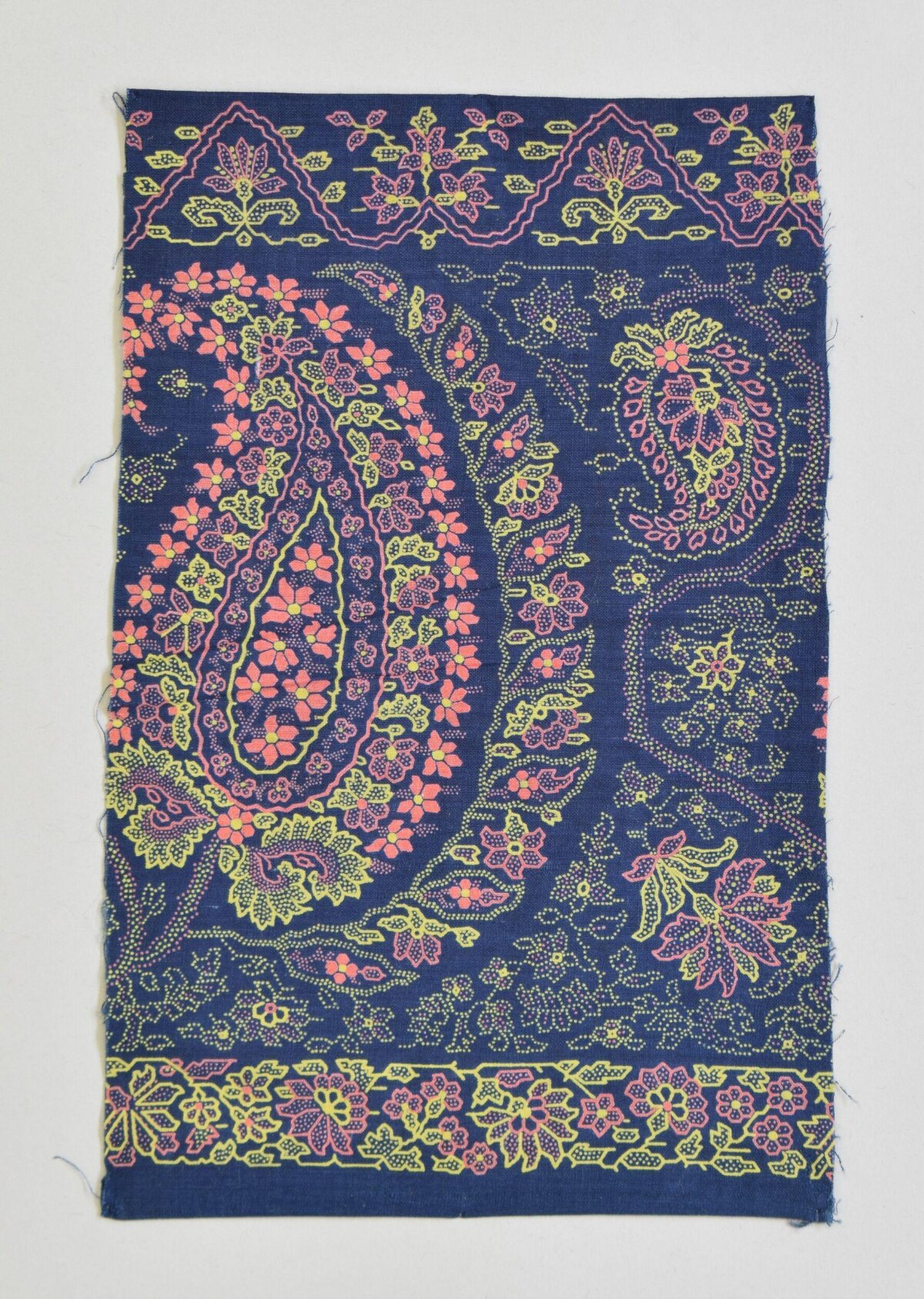 Paisley Pattern Printed Fabric Sample