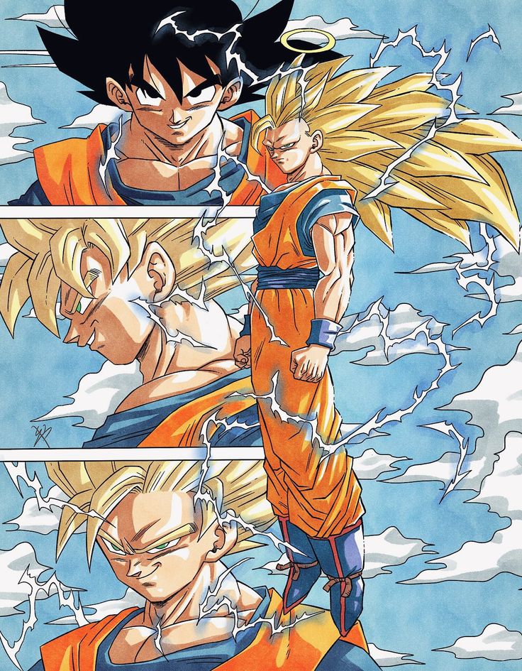Goku's Different Super Saiyan Forms