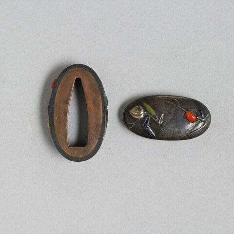 Inlaid Japanese Sword Fittings