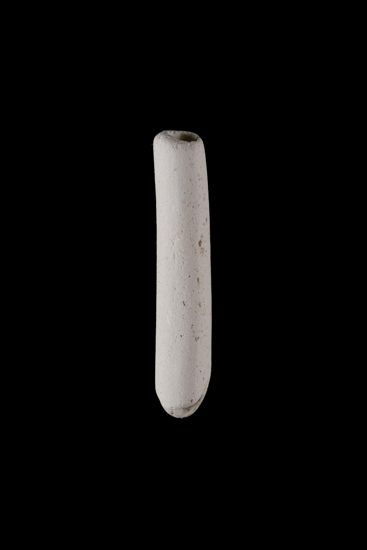 White Stone Cylindrical Artifact