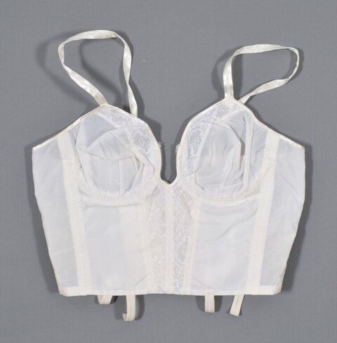 Vintage White Sheer Lace Corset