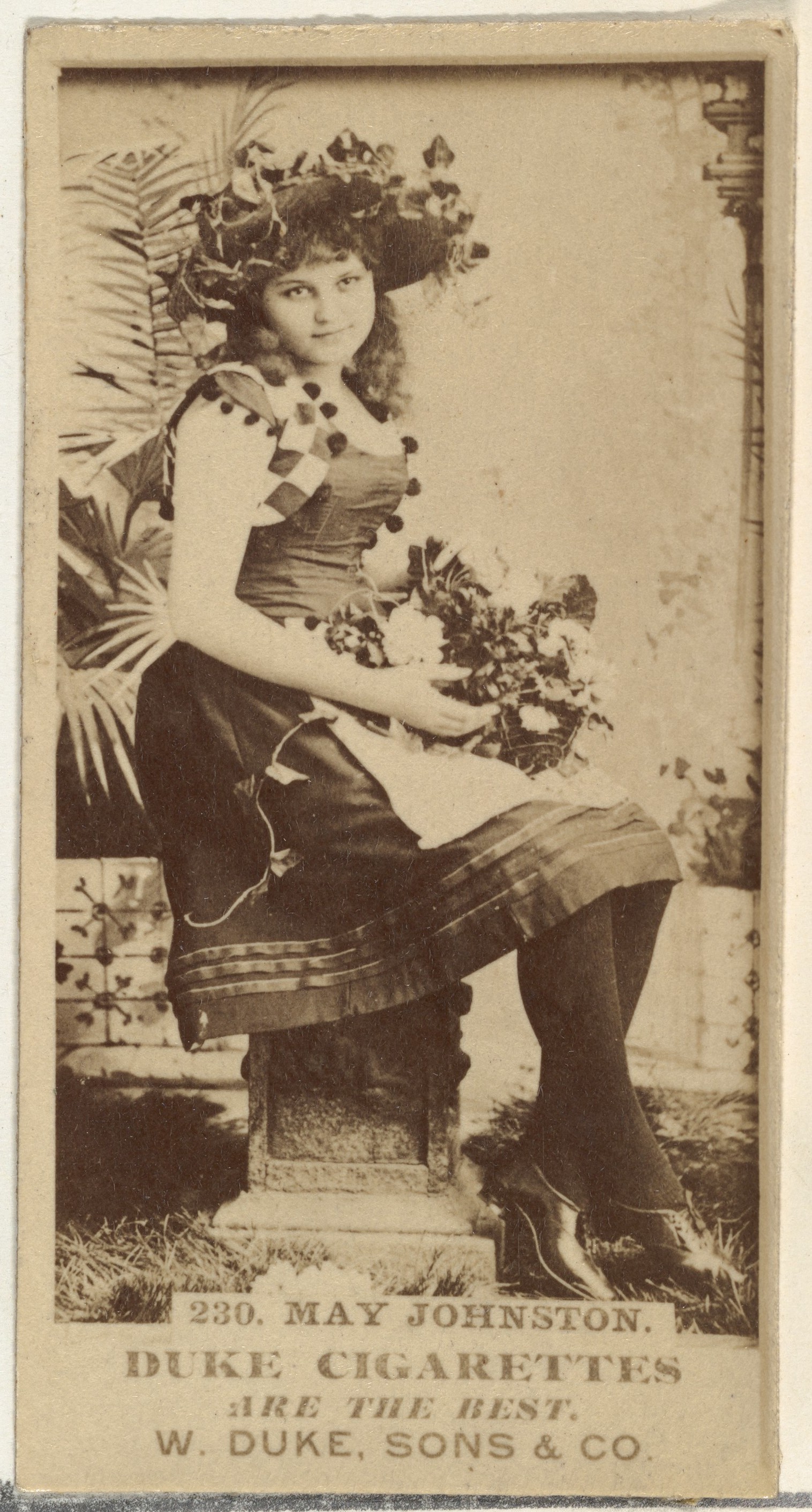 Vintage Duke Cigarette Card of May Johnston