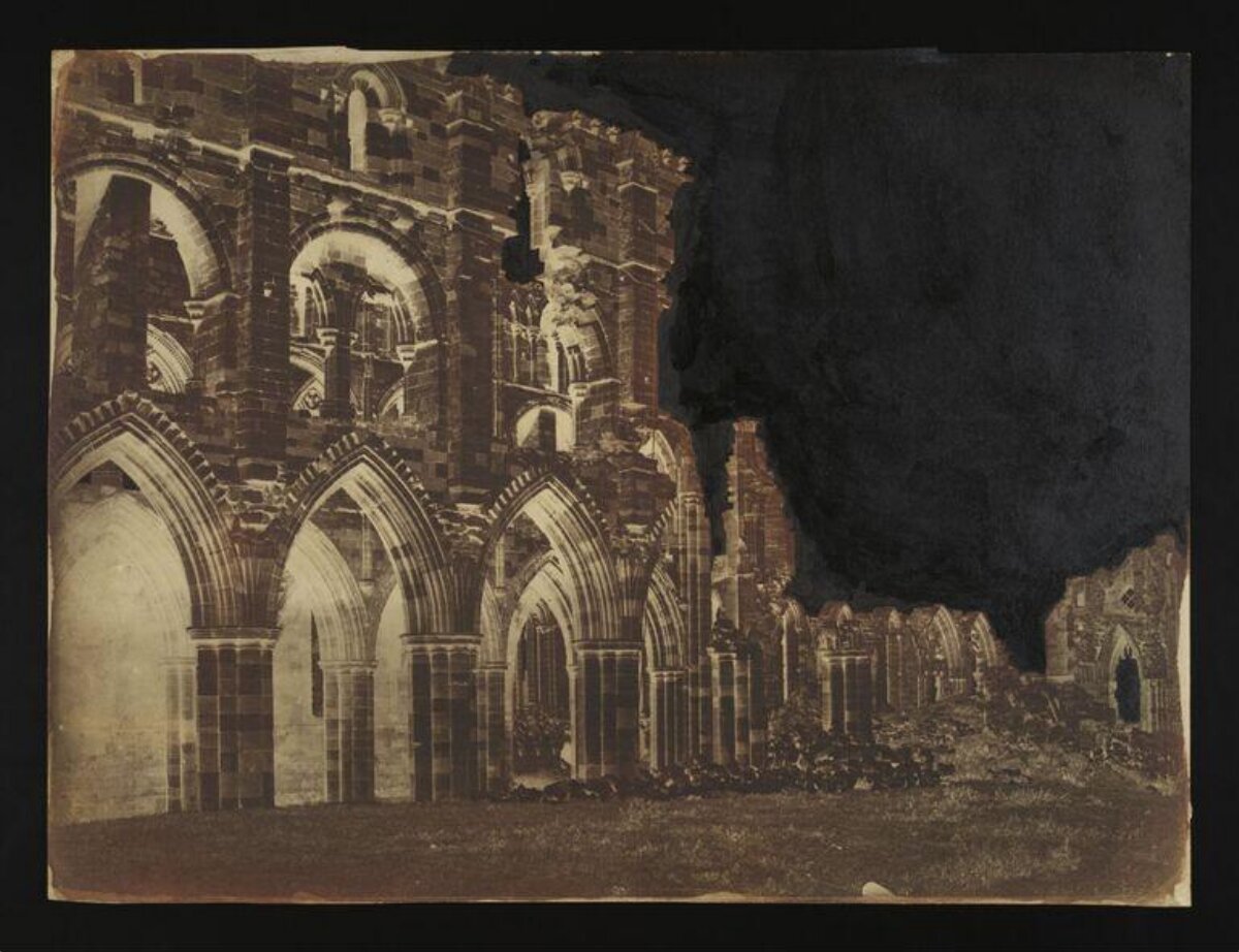 Early Photo of Gothic Abbey Ruins