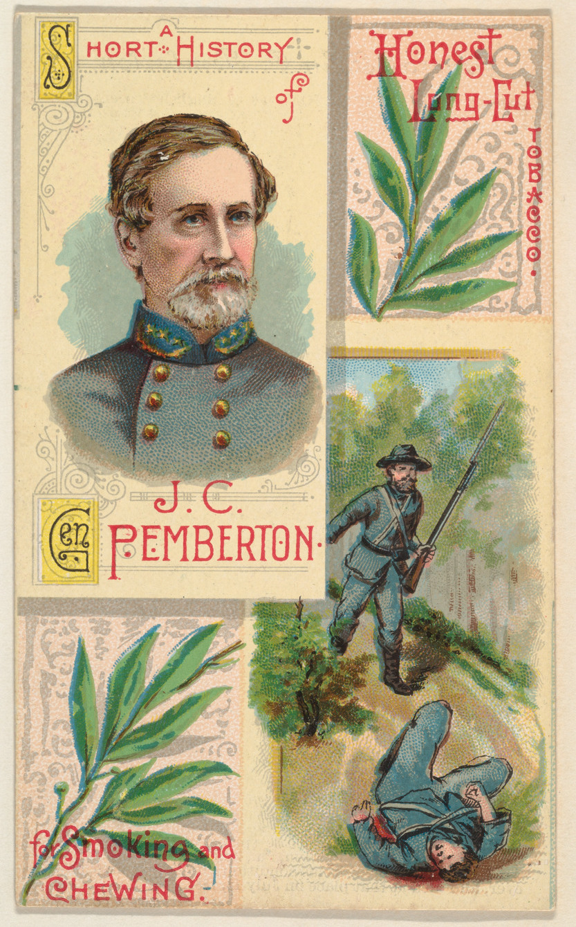 Vintage J.C. Pemberton Tobacco Ad Card