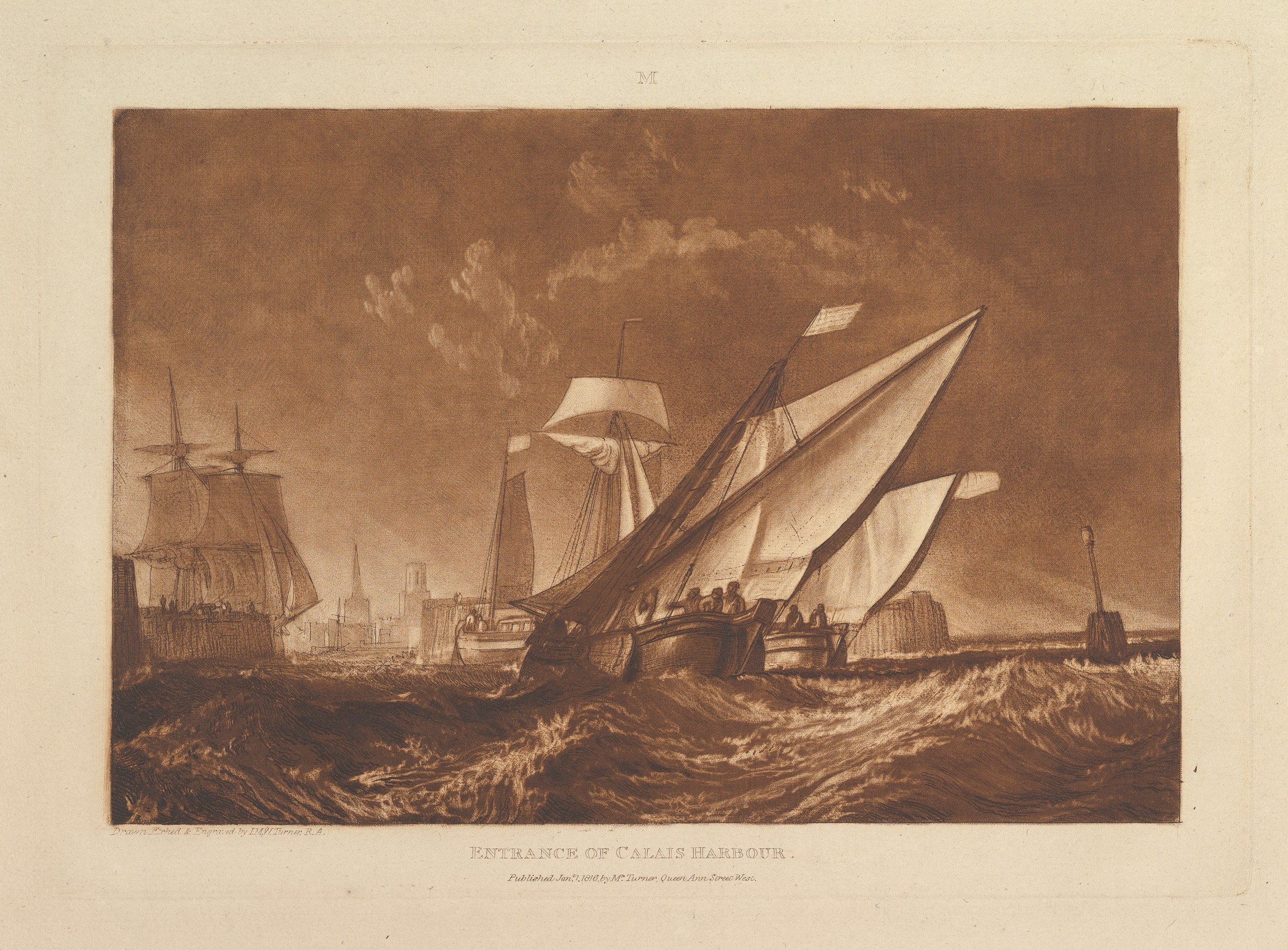 Entrance of Calais Harbour