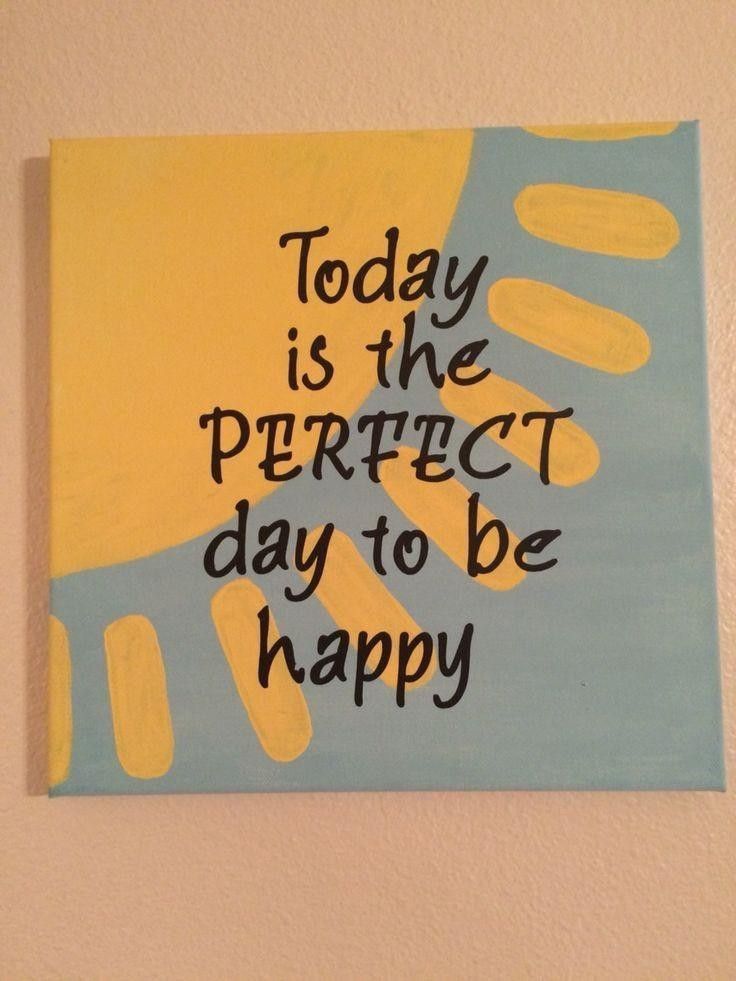 Hand Painted Motivational Quote Canvas
