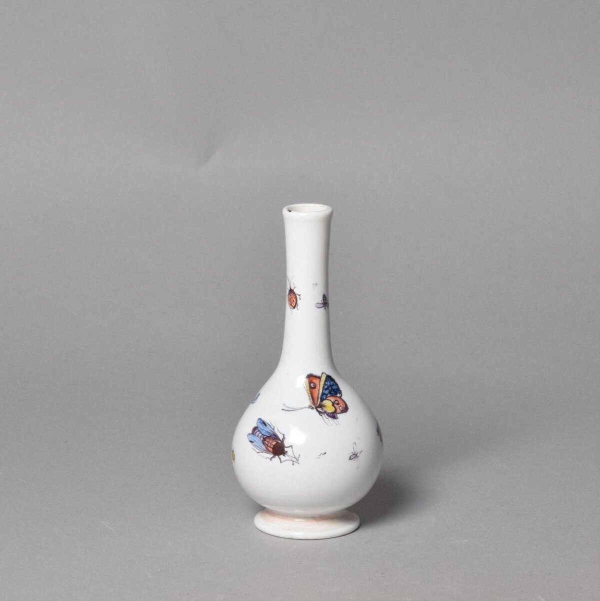 Insect Painted Porcelain Vase