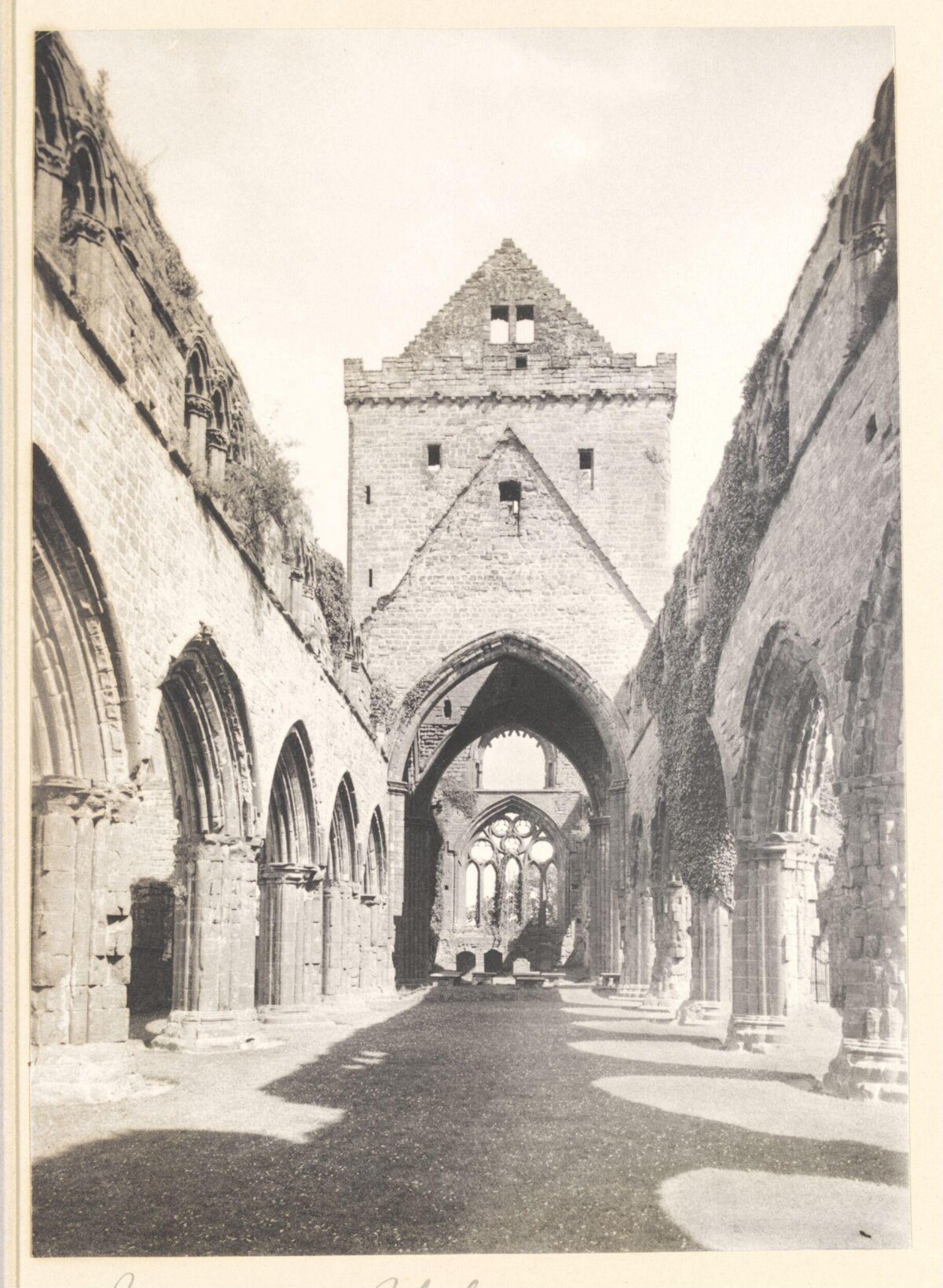 Ruined Abbey Nave Interior View