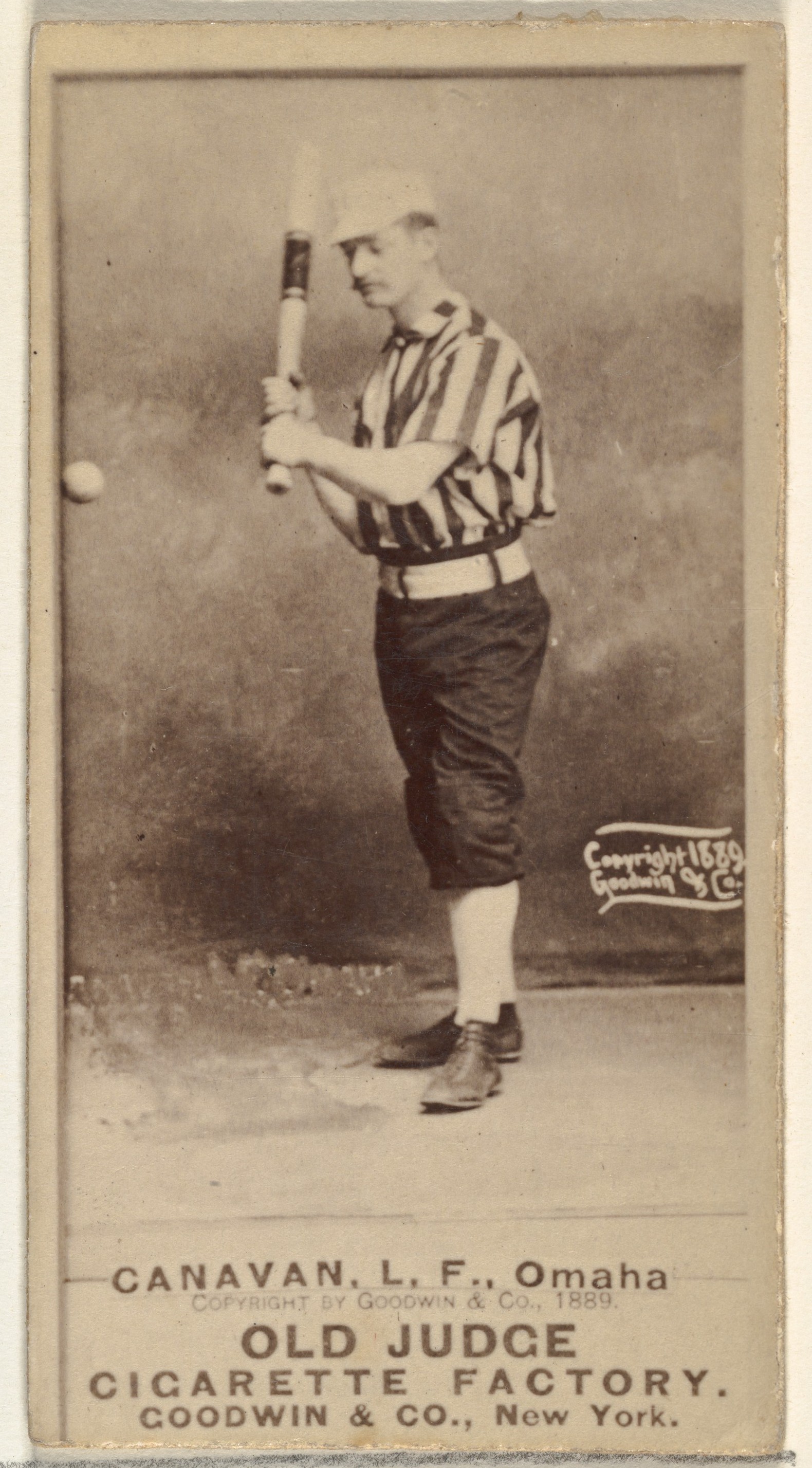 1889 Old Judge Baseball Cigarette Card