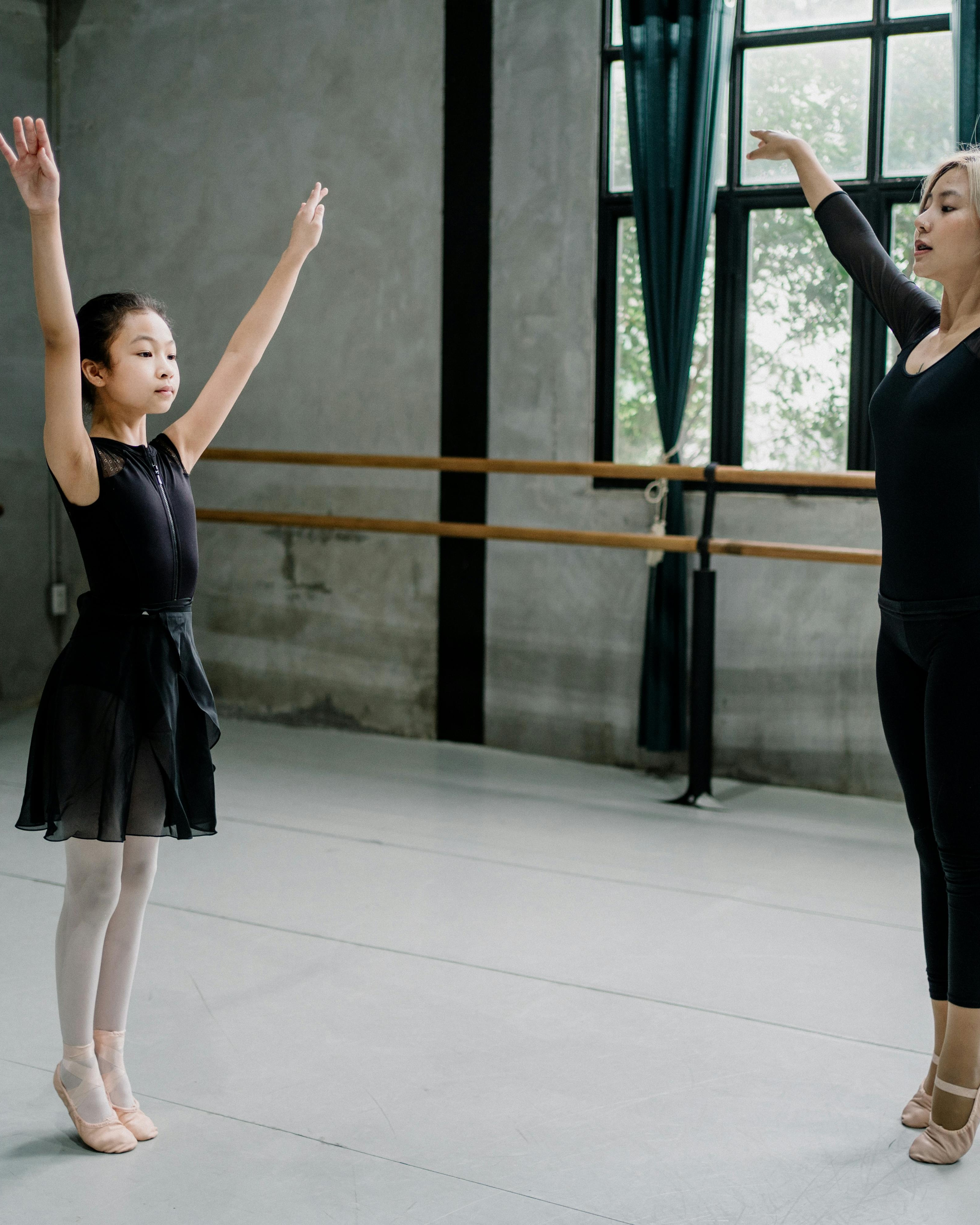 Ballet Teacher Coaching Young Student