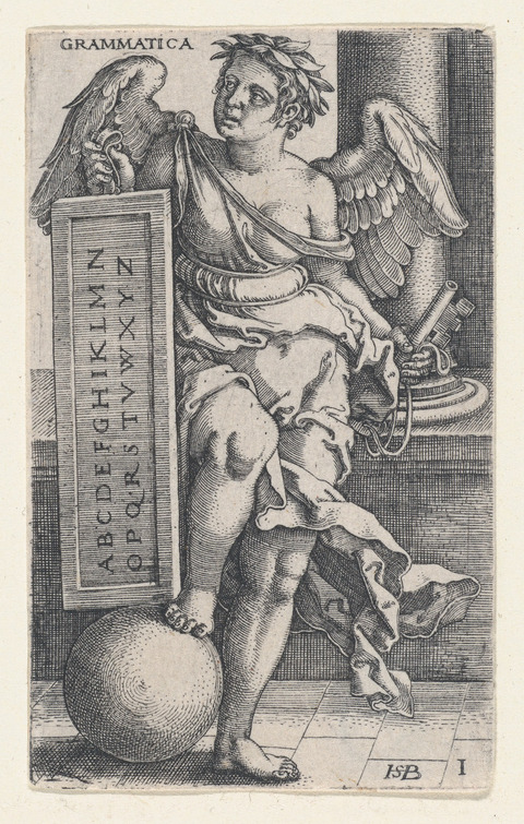 Allegorical Engraving of Grammatica