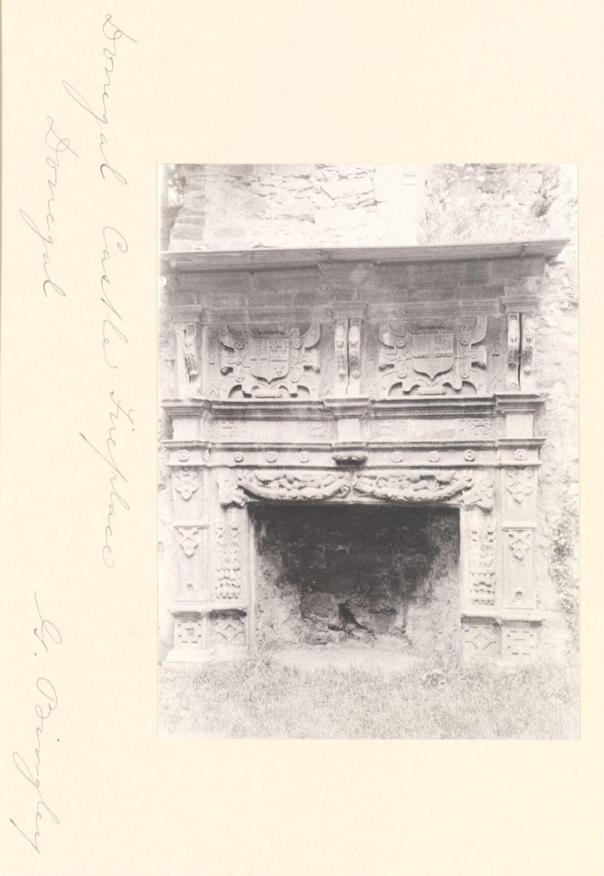Berry Pomeroy Castle Carved Fireplace
