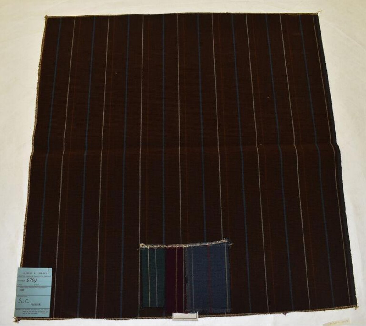Vintage Striped Fabric Sample