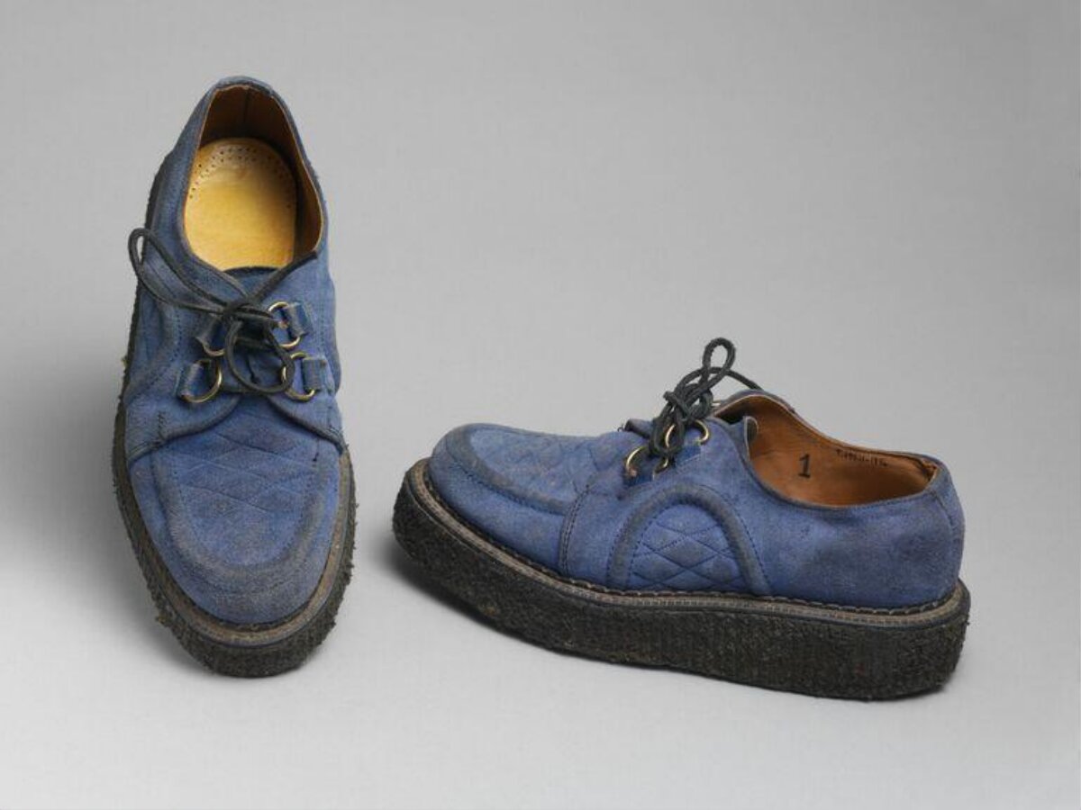 Pair of Blue Vintage Suede Shoes