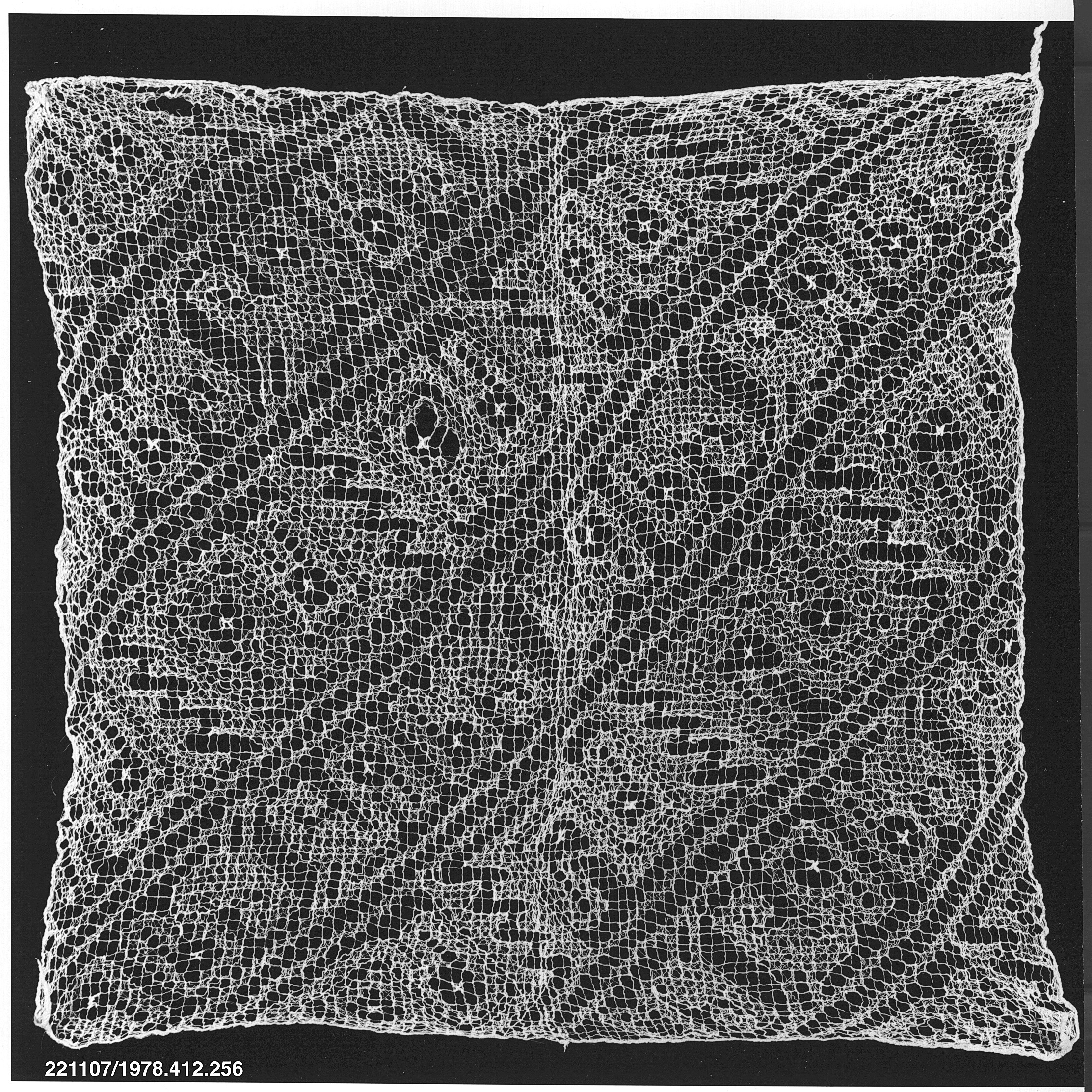 Ancient Square Net Textile