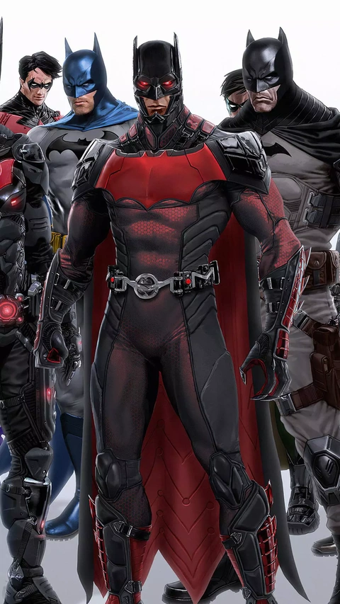 Bat Family Superhero Group Portrait