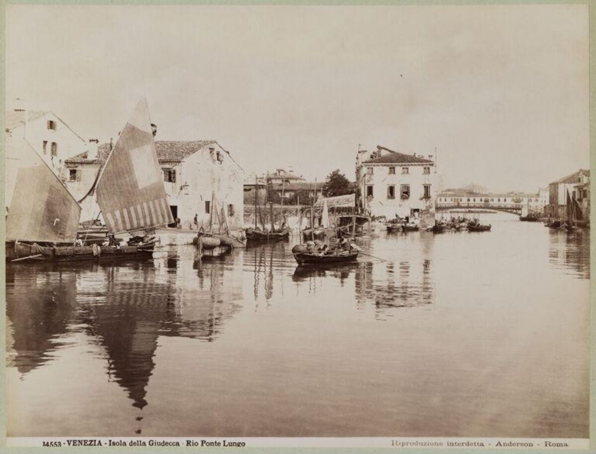 Vintage Venice Giudecca Canal View