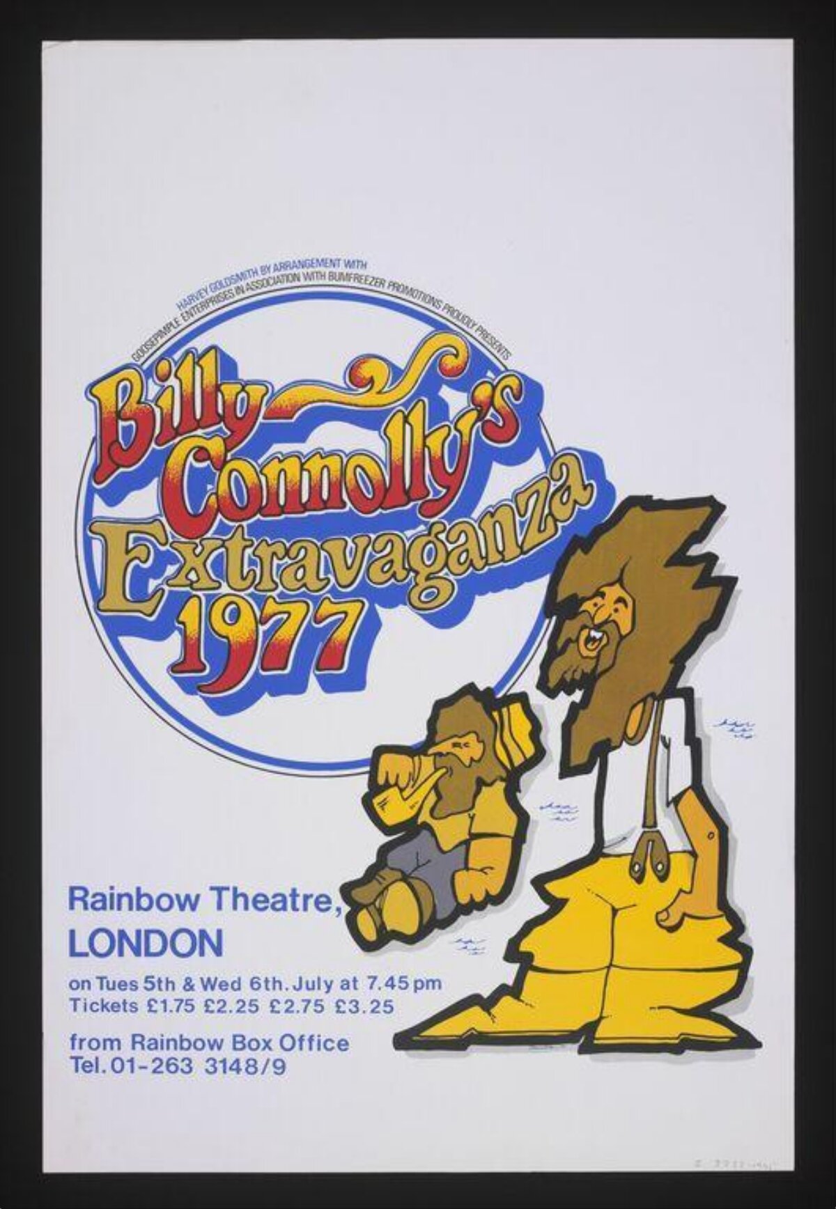 Billy Connolly's 1977 Extravaganza Poster