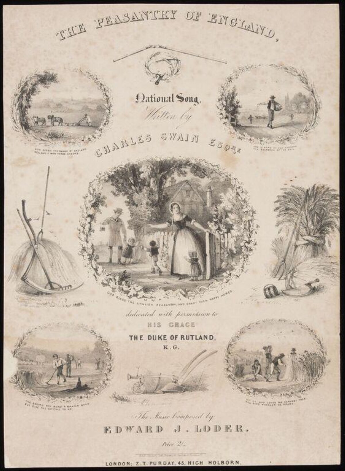 The Peasantry of England Sheet Music Cover