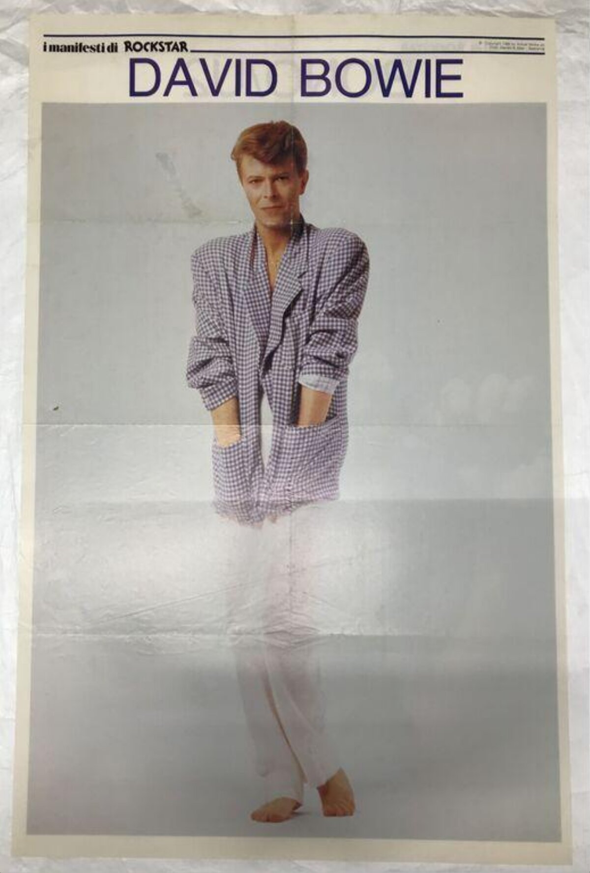 Vintage David Bowie Rock Poster