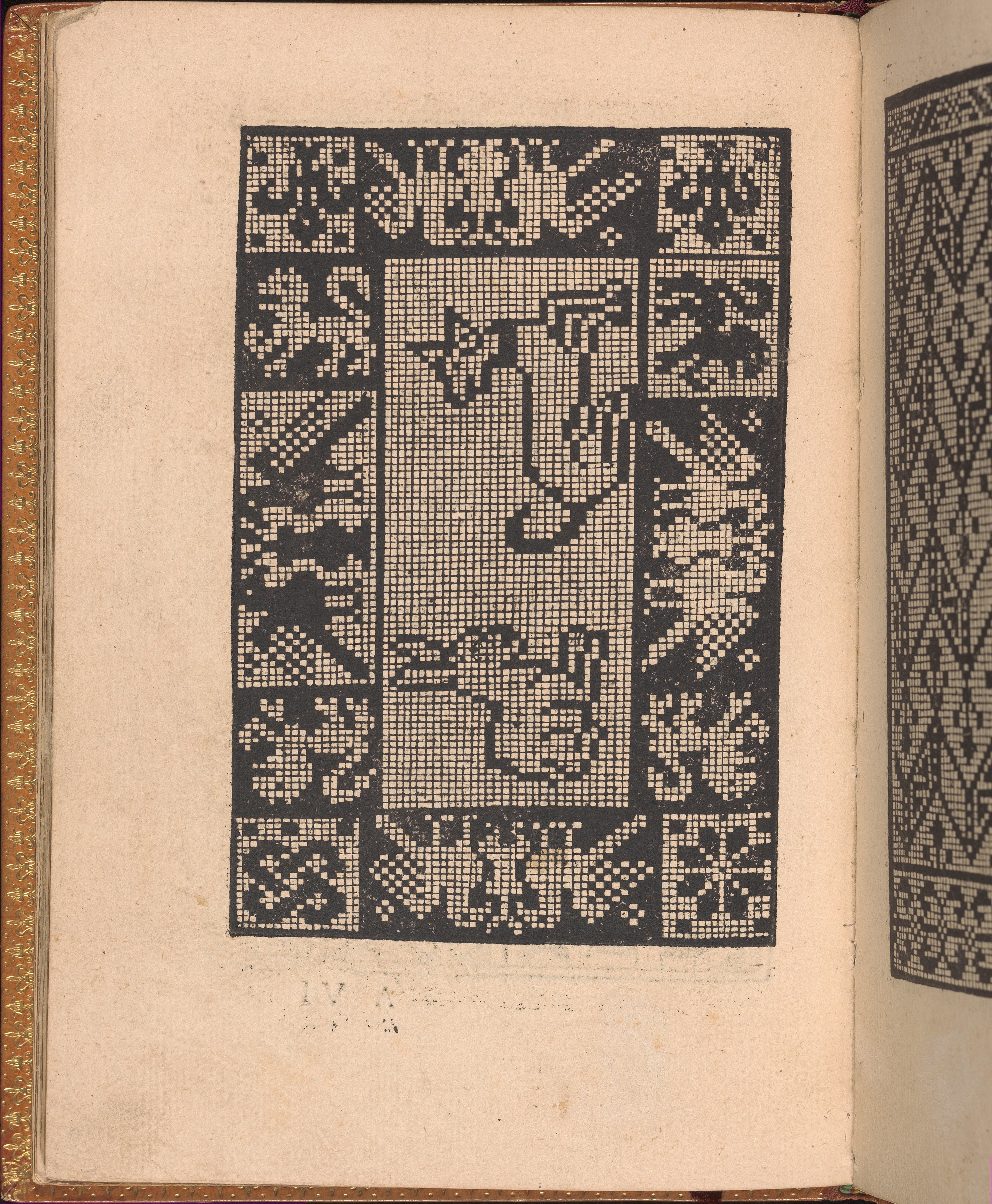 Antique Cross-Stitch Pattern Page