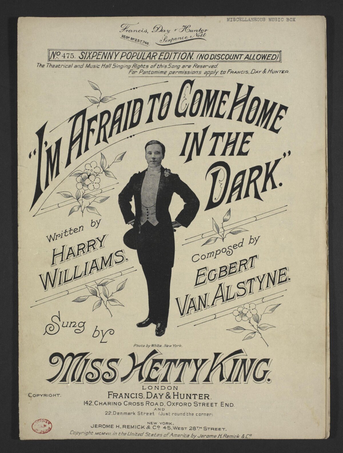 Vintage Song Sheet Music Cover