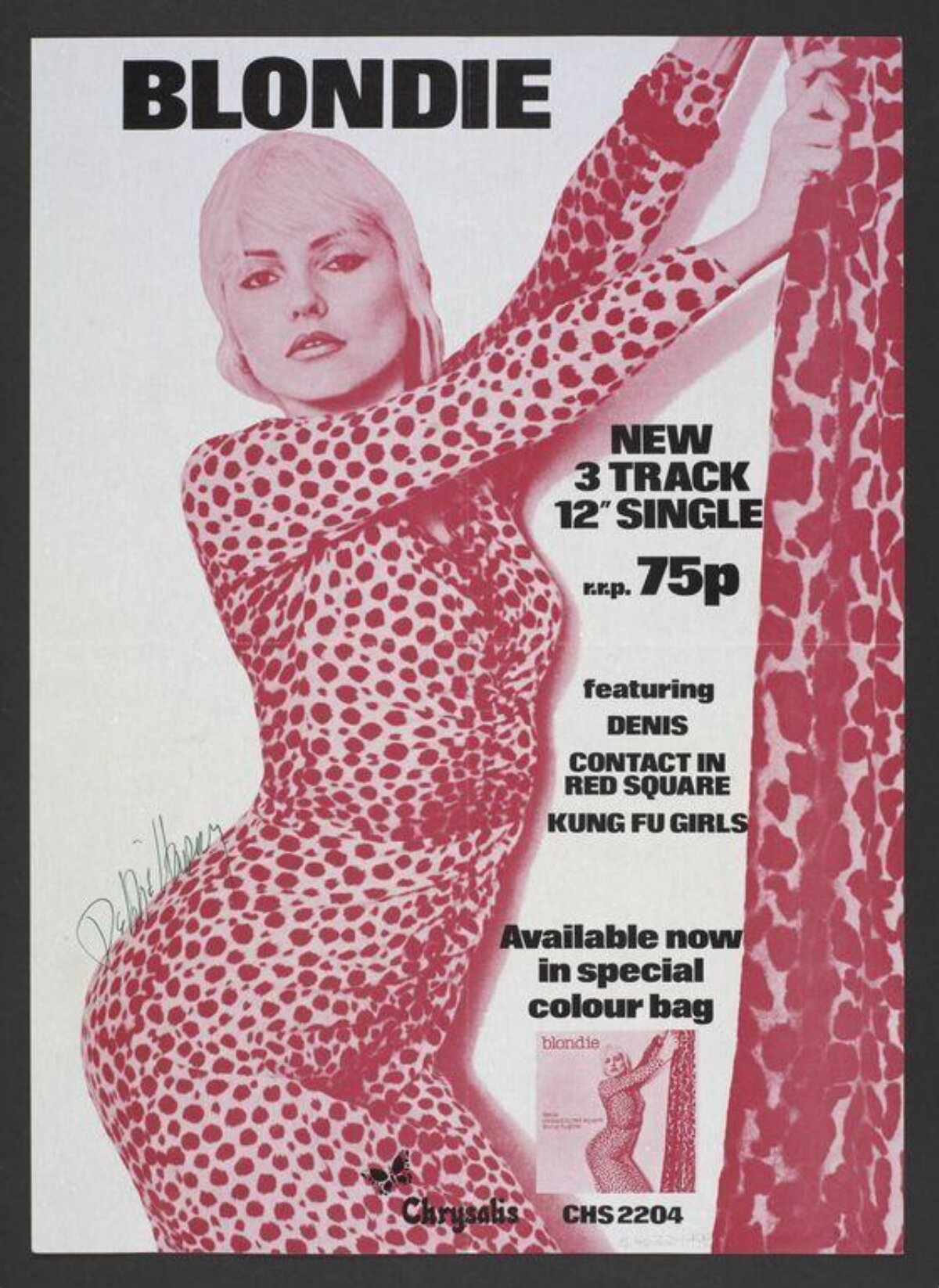 Blondie 12 Inch Single Promo Poster