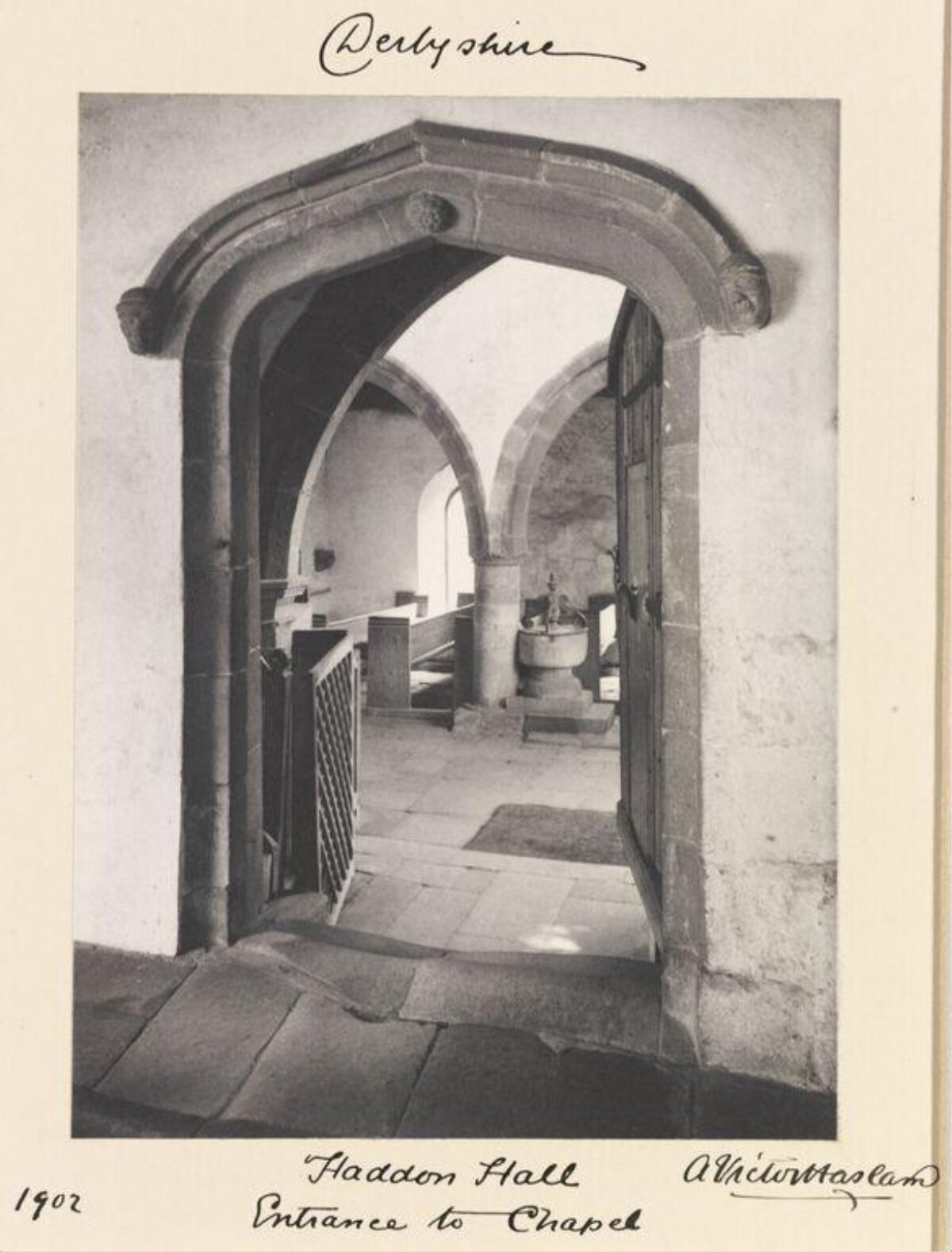 1902 Entrance to Haddon Hall Chapel