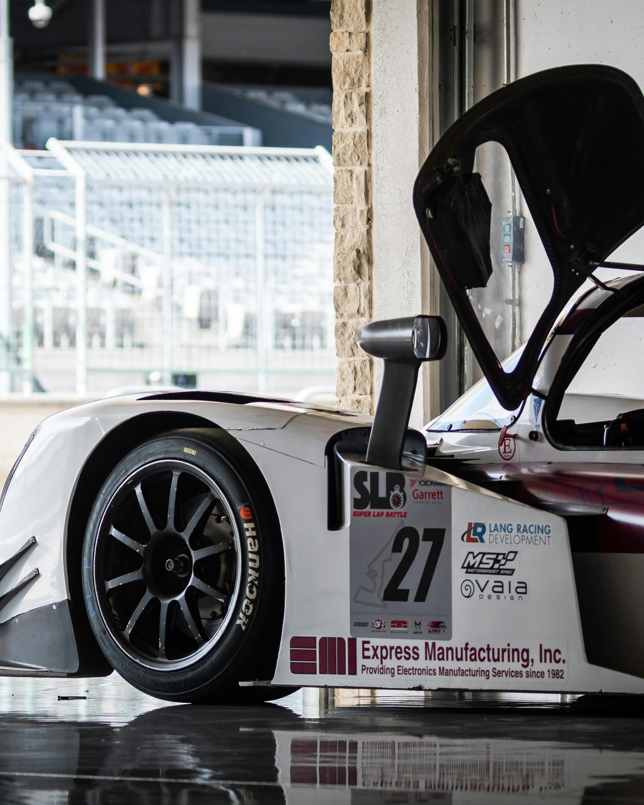 Race Car Number 27 in Garage