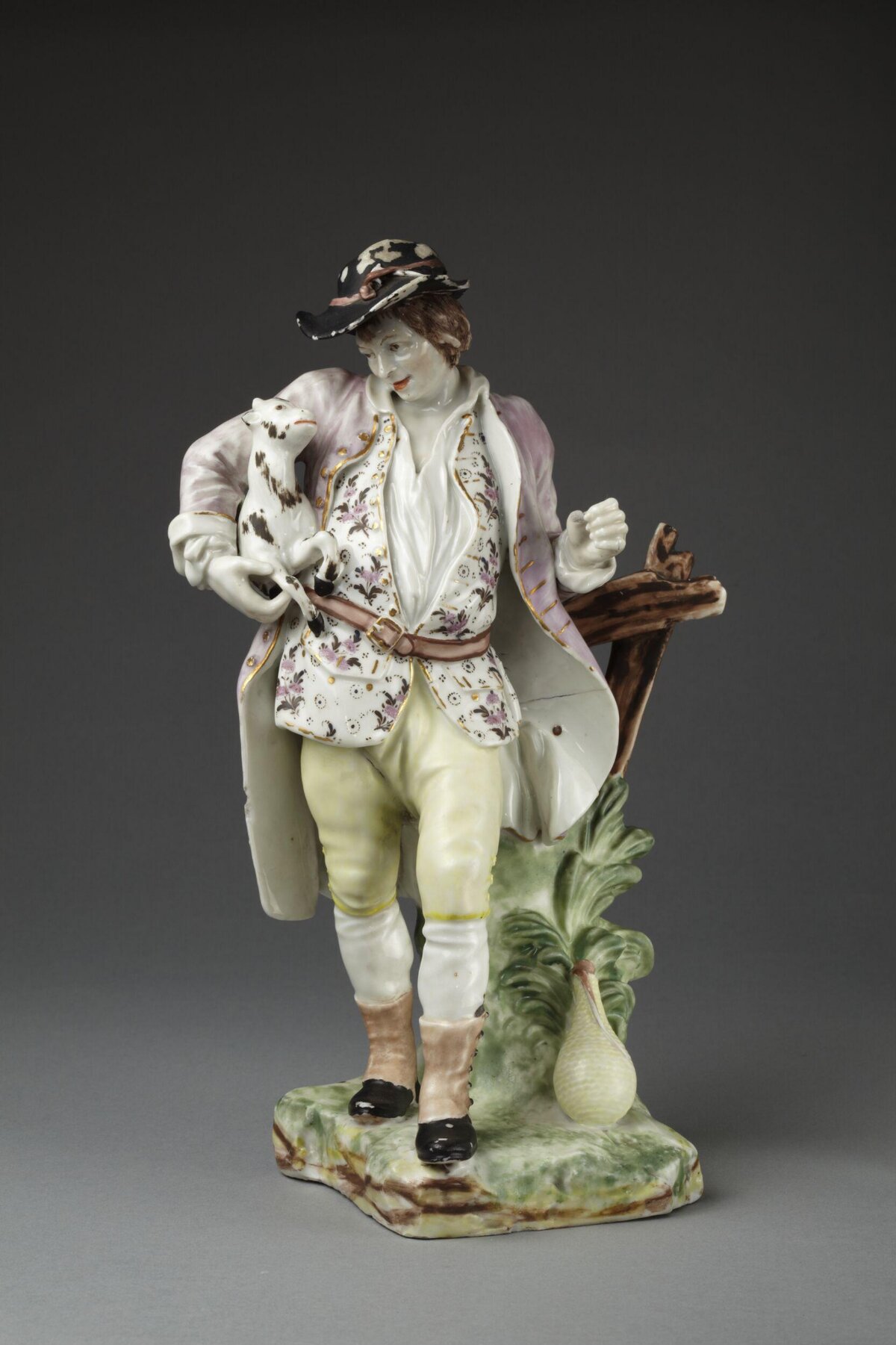 Porcelain Figurine of Man with Calf