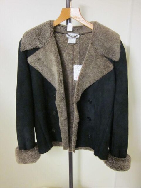 Vintage Black Shearling Jacket