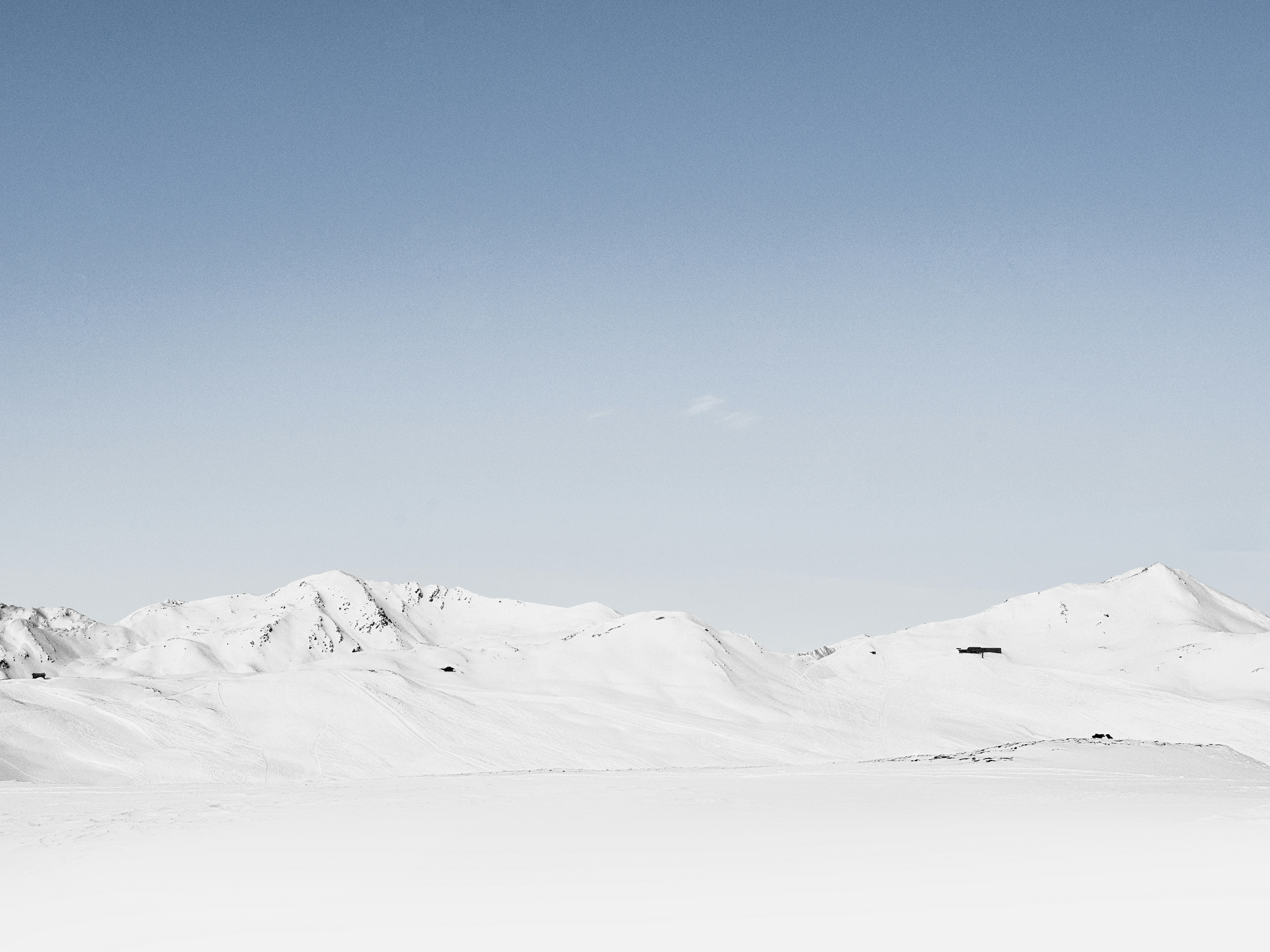 Snow Covered Alpine Mountains
