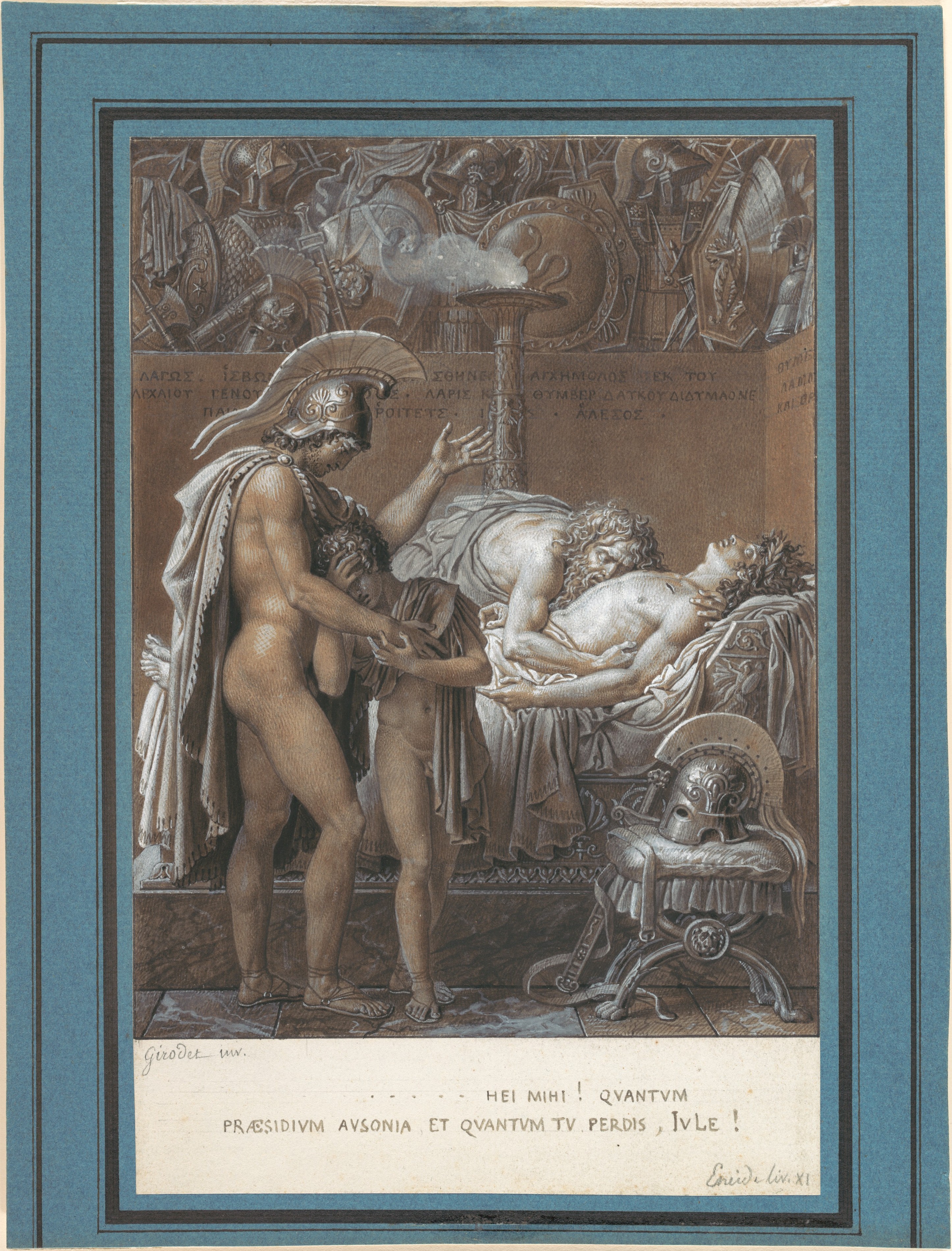 Neoclassical Warrior Mourning Scene