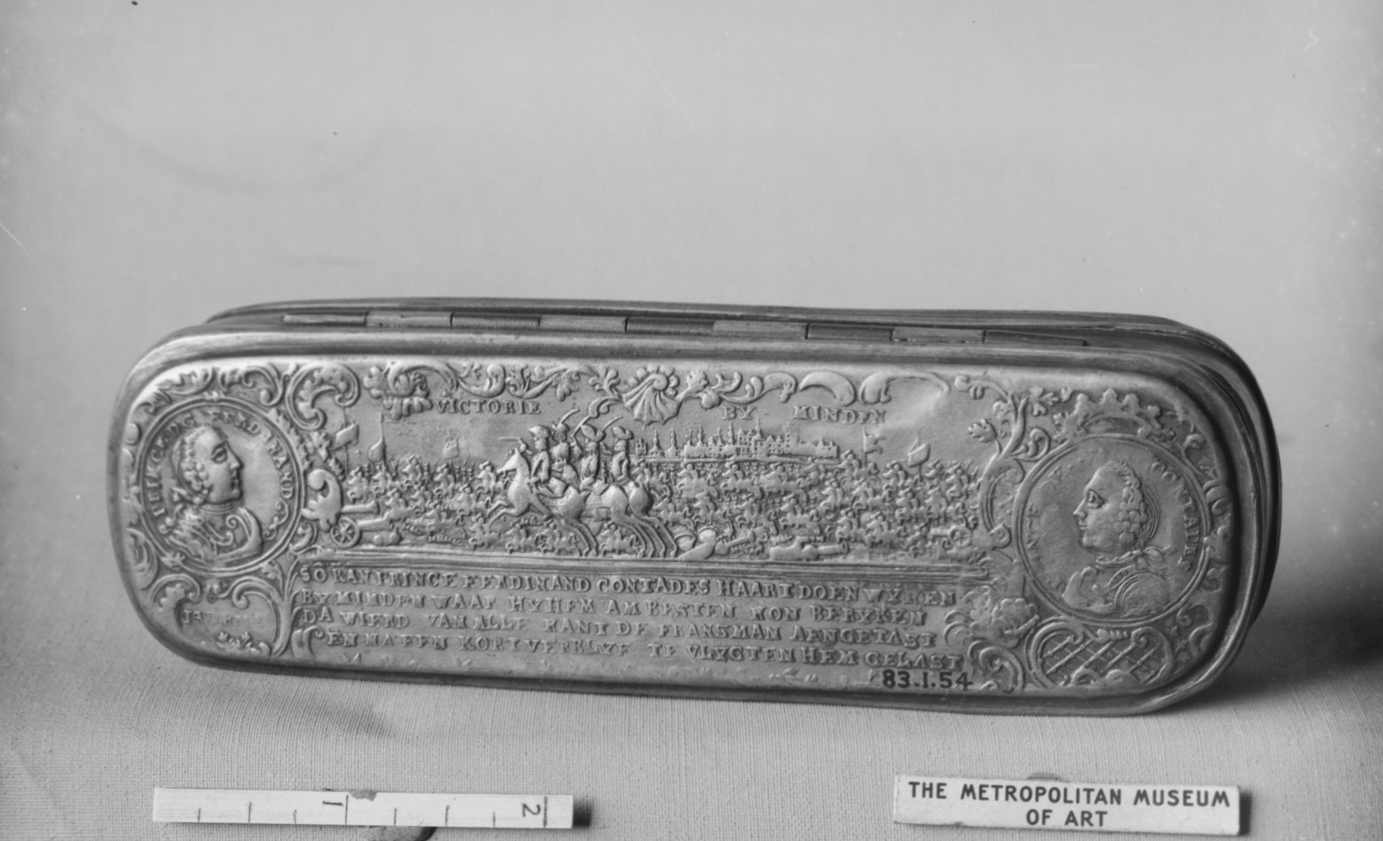 Engraved Antique Tobacco Box